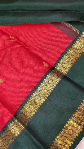 Pure Zari handloom Kanjeevaram silk mark certified saree