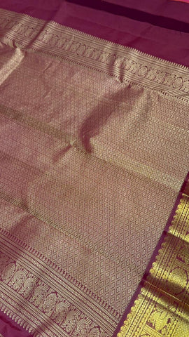 Pure zari handloom Kanjeevaram silk mark certified saree