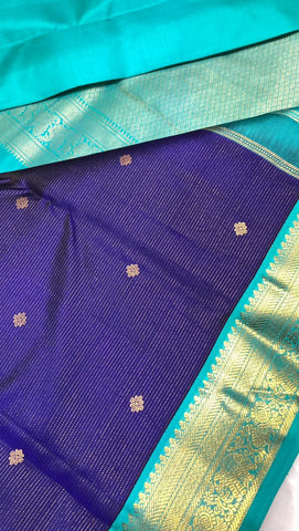 Pure Zari handloom Kanjeevaram silk mark certified saree