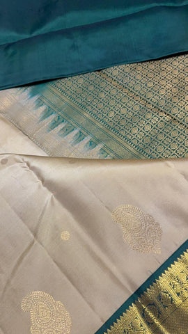 Pure Zari handloom Kanjeevaram silk mark certified saree