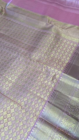 Half mix Kanjeevaram silk saree