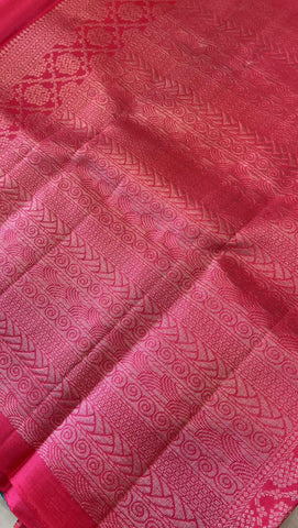 Pure zari handloom Kanjeevaram silk mark certified saree