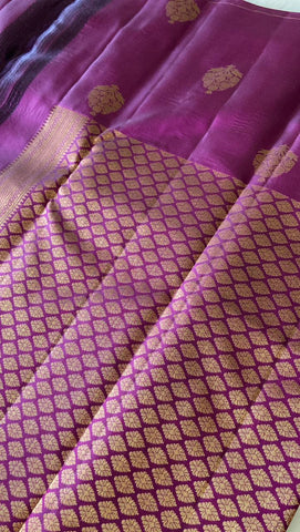 Pure zari handloom Kanjeevaram silk mark certified saree