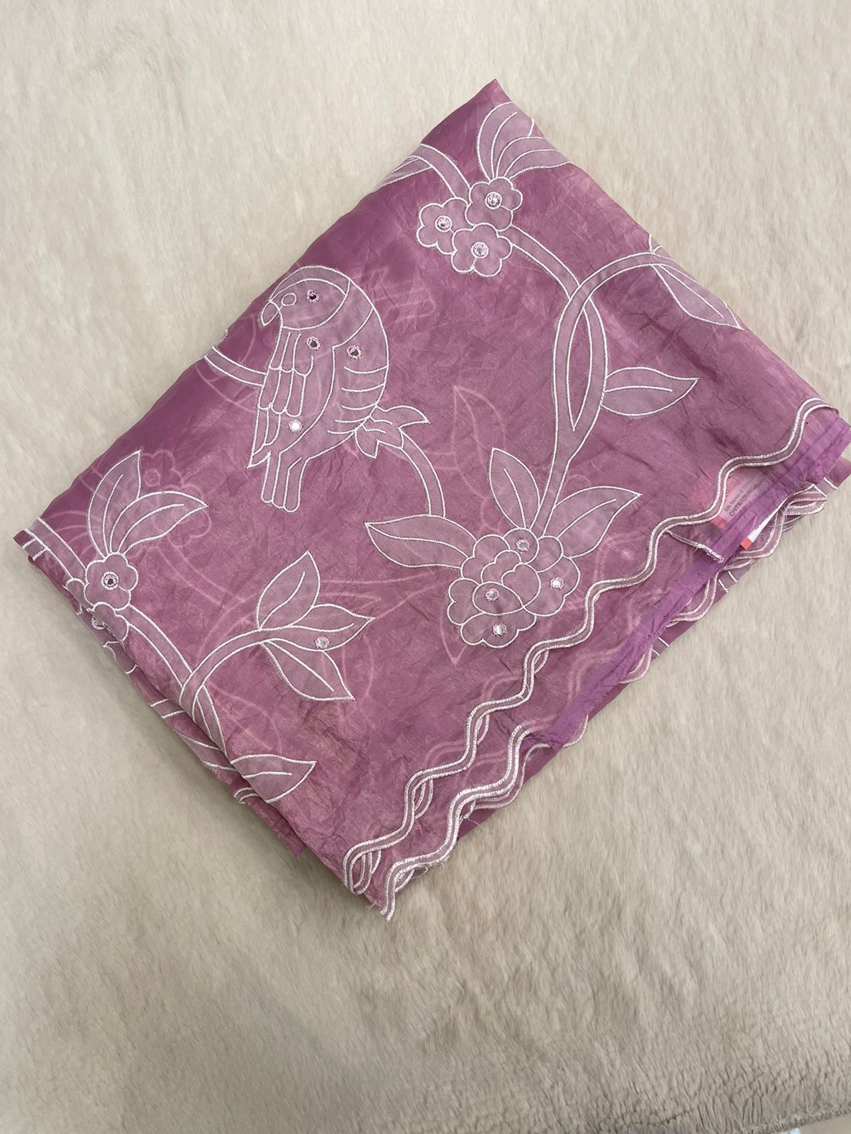 Pure crush organza saree