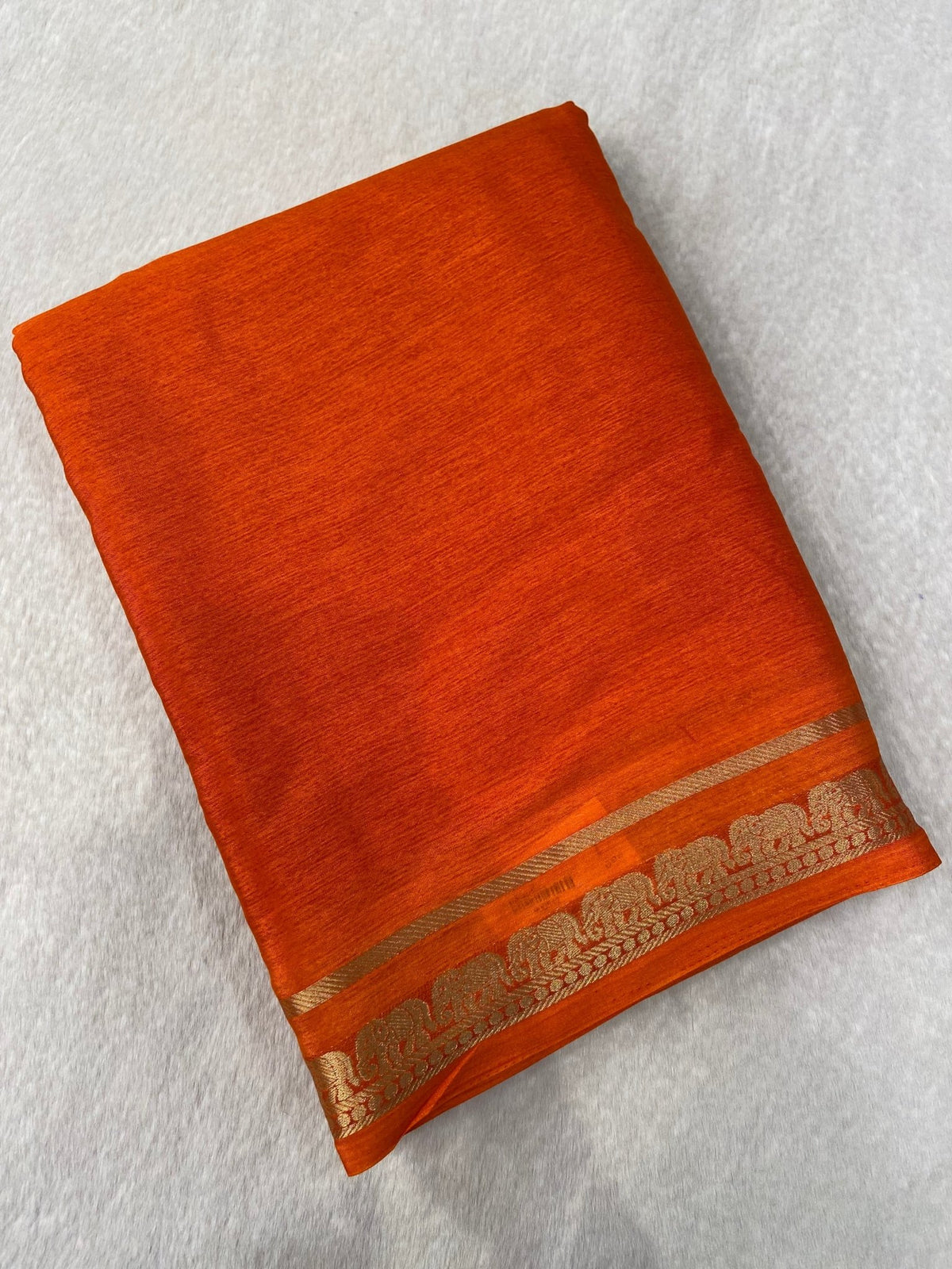 Semi Crepe Silk Saree - Kanjeevaram Silk Mandir