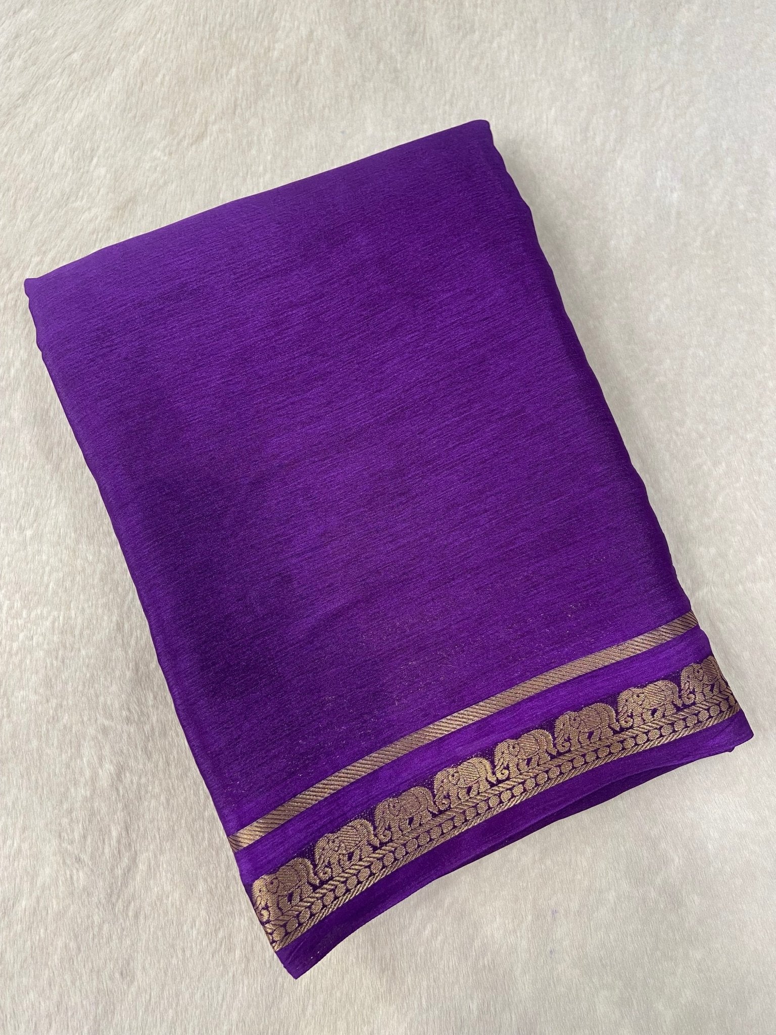 Semi Crepe Silk Saree - Kanjeevaram Silk Mandir