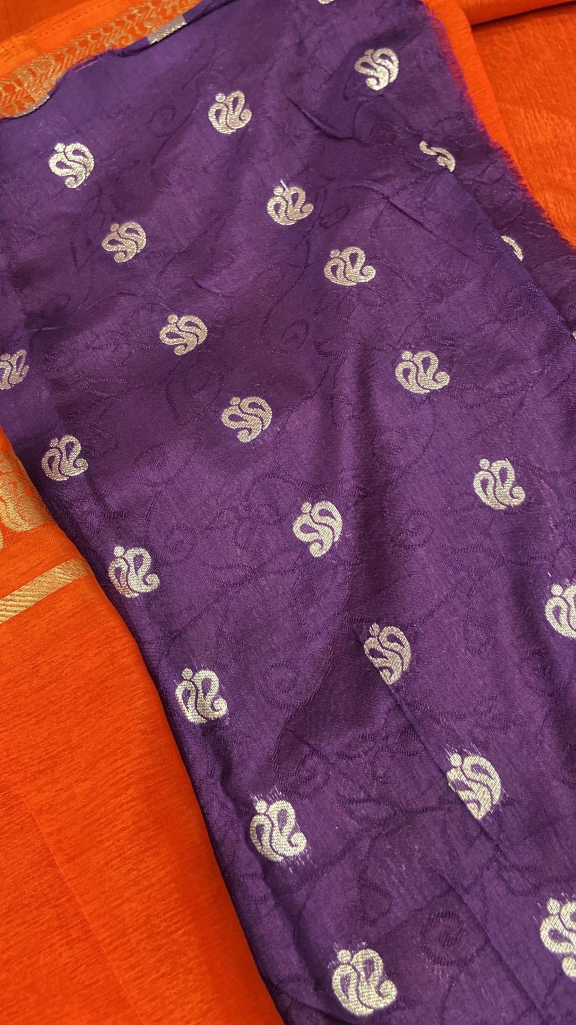 Semi Crepe Silk Saree - Kanjeevaram Silk Mandir