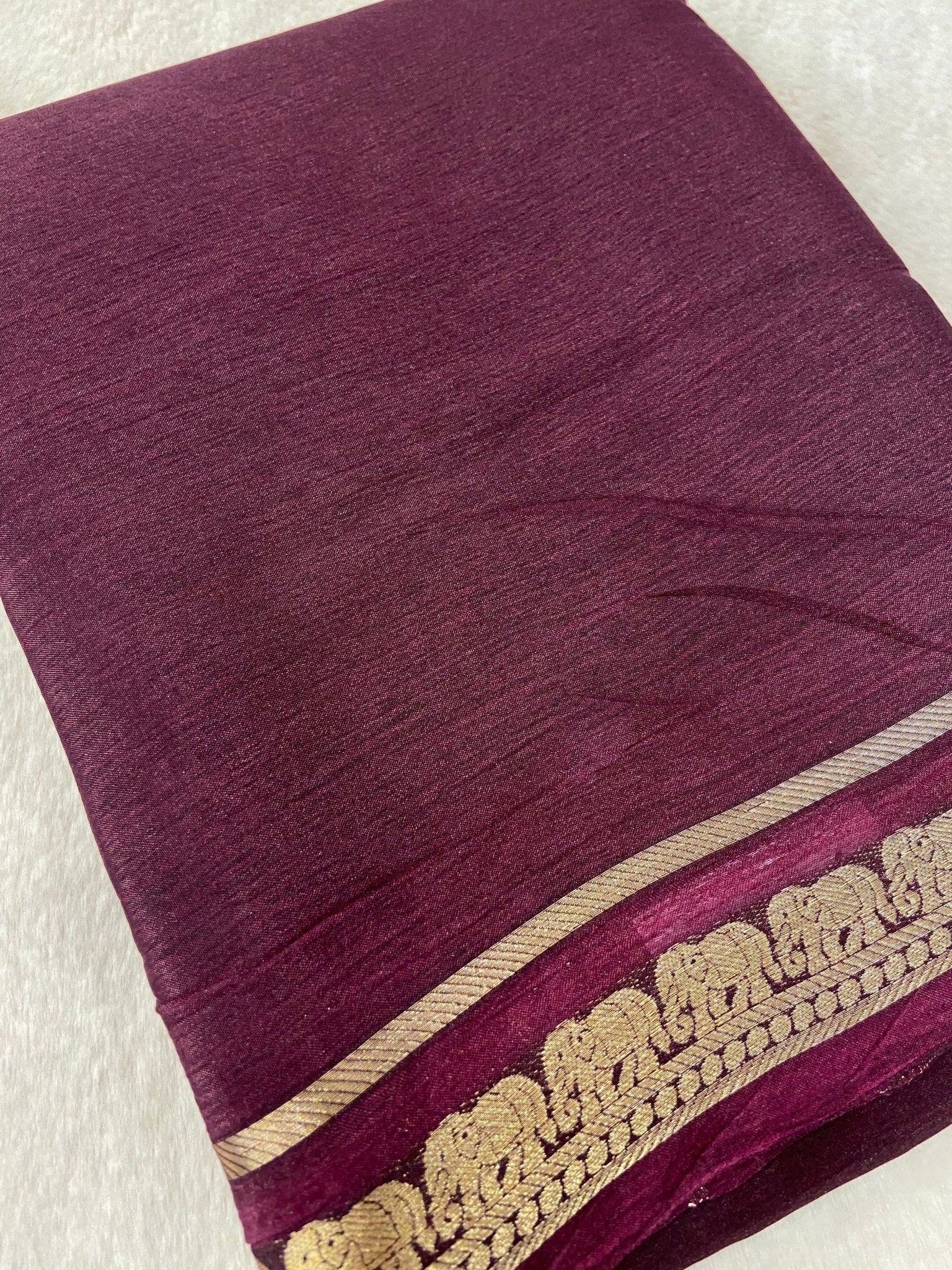 Semi Crepe Silk Saree - Kanjeevaram Silk Mandir