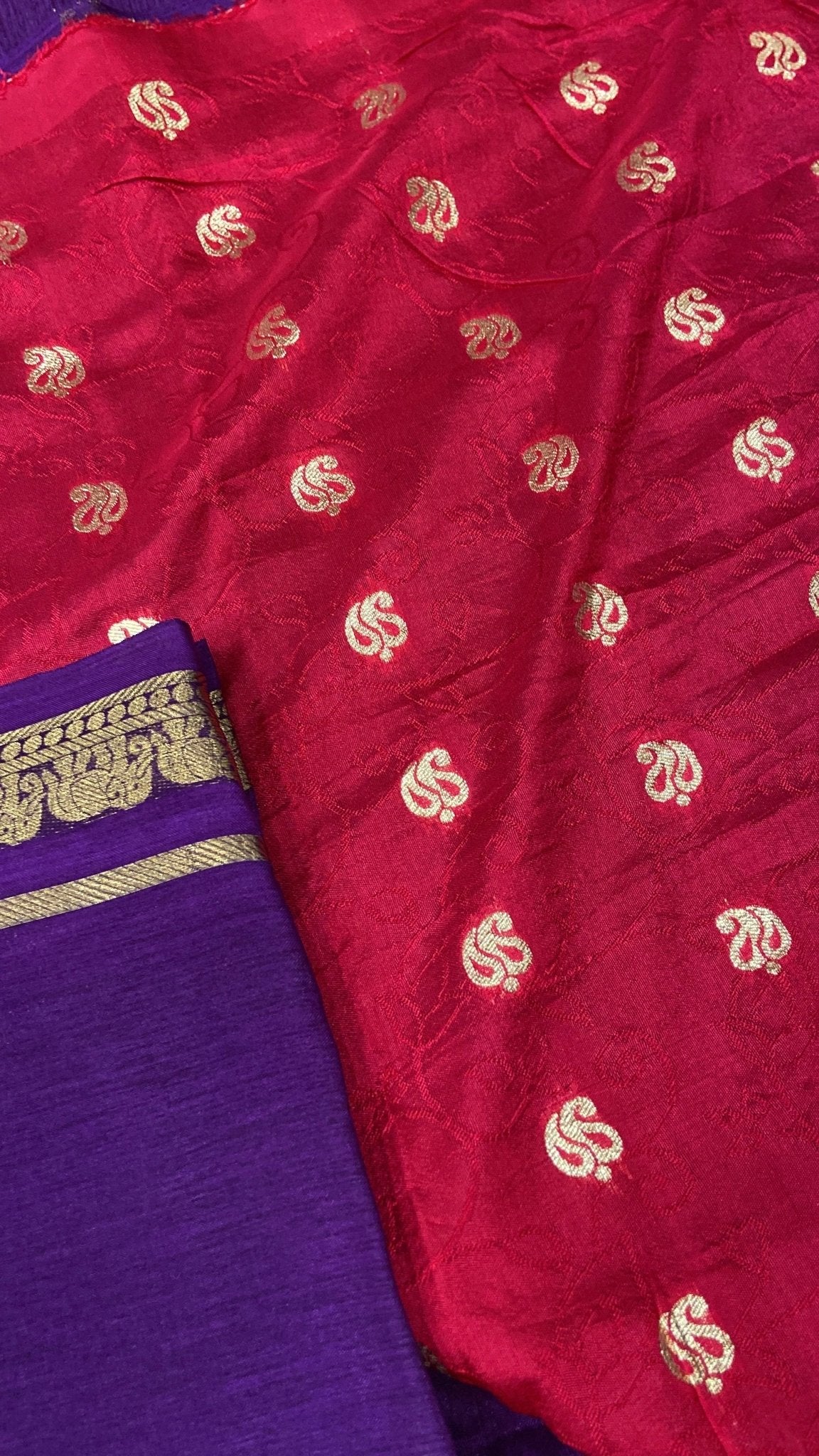 Semi Crepe Silk Saree - Kanjeevaram Silk Mandir