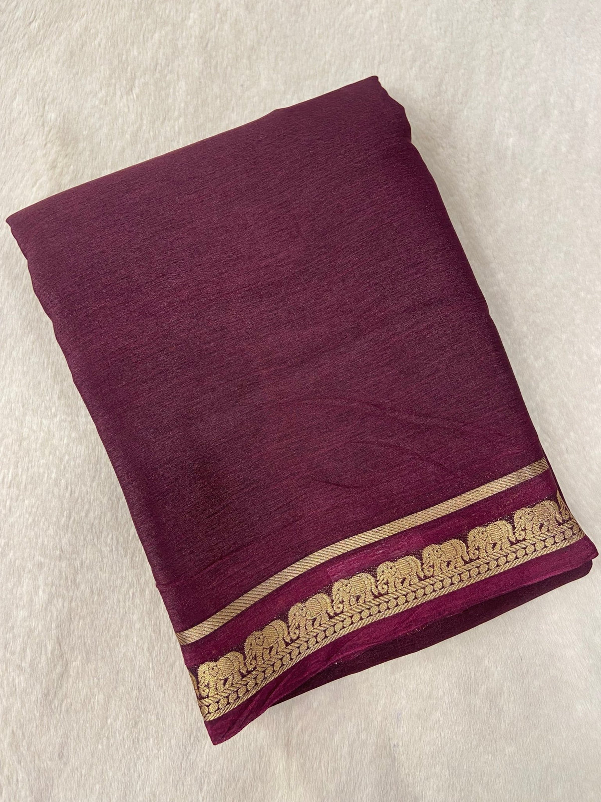 Semi Crepe Silk Saree - Kanjeevaram Silk Mandir