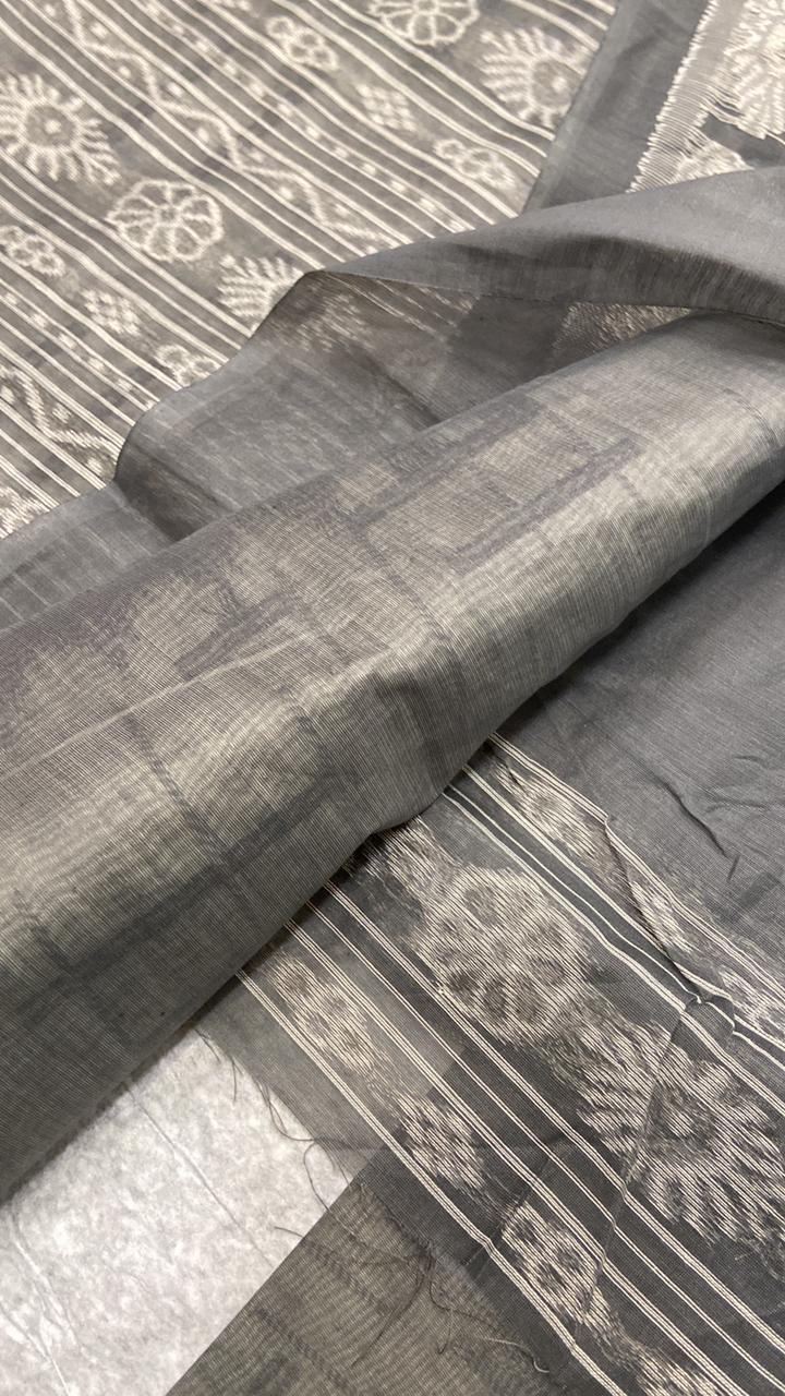 Semi Ikkath Silk Saree - Kanjeevaram Silk Mandir