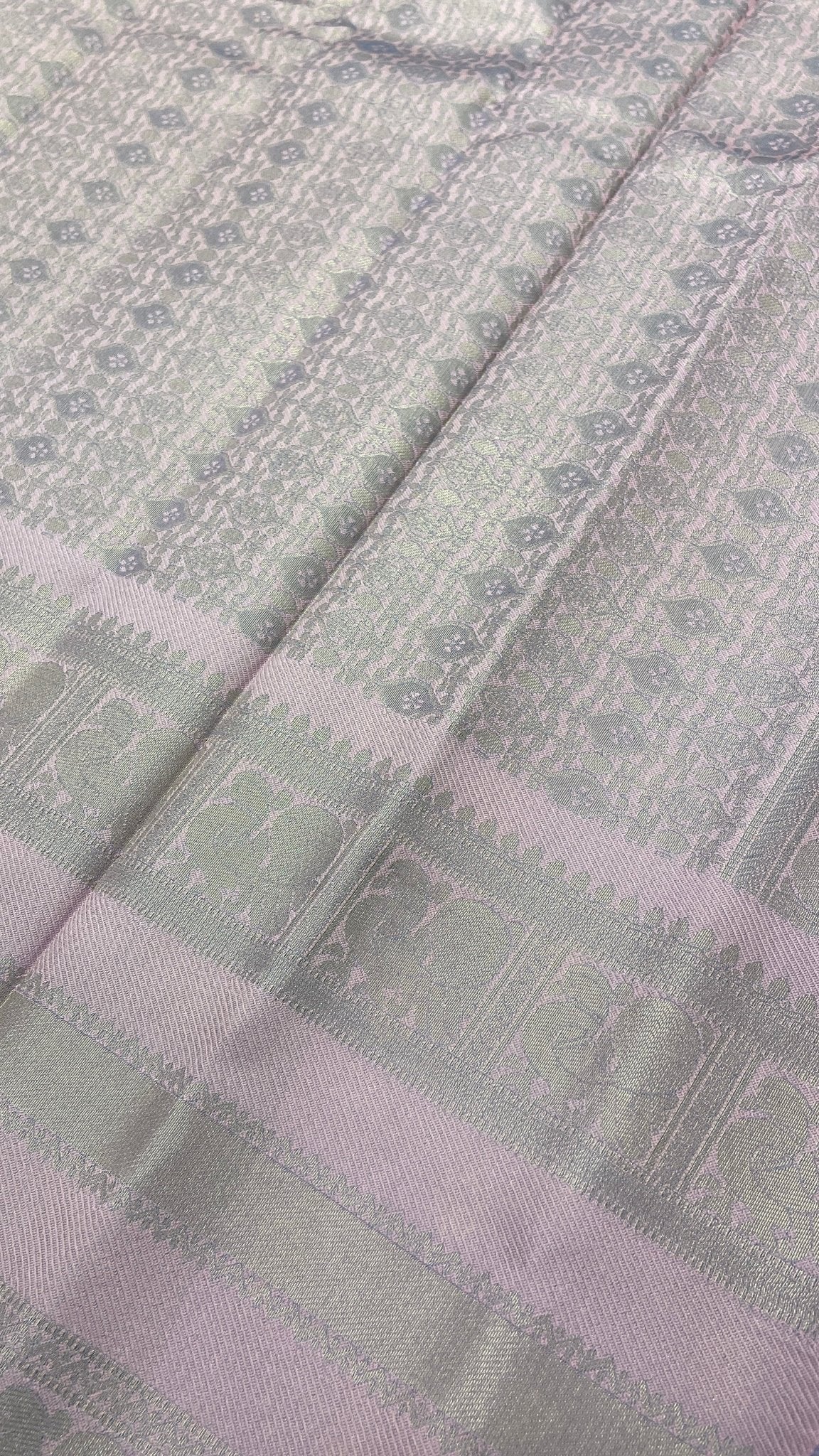 Semi Kanchipuram Silk Saree - Kanjeevaram Silk Mandir