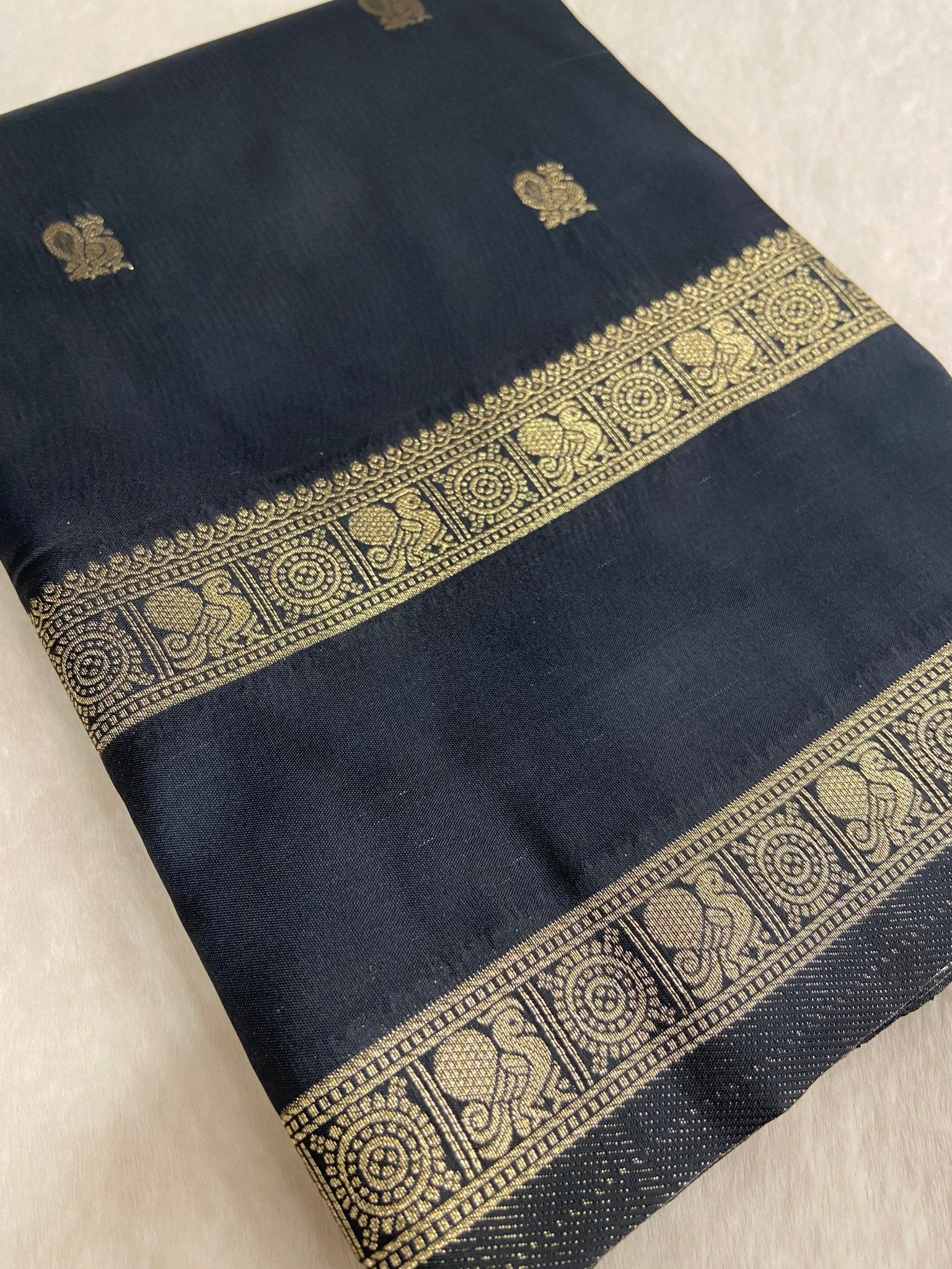 Semi Kanchipuram Silk Saree - Kanjeevaram Silk Mandir