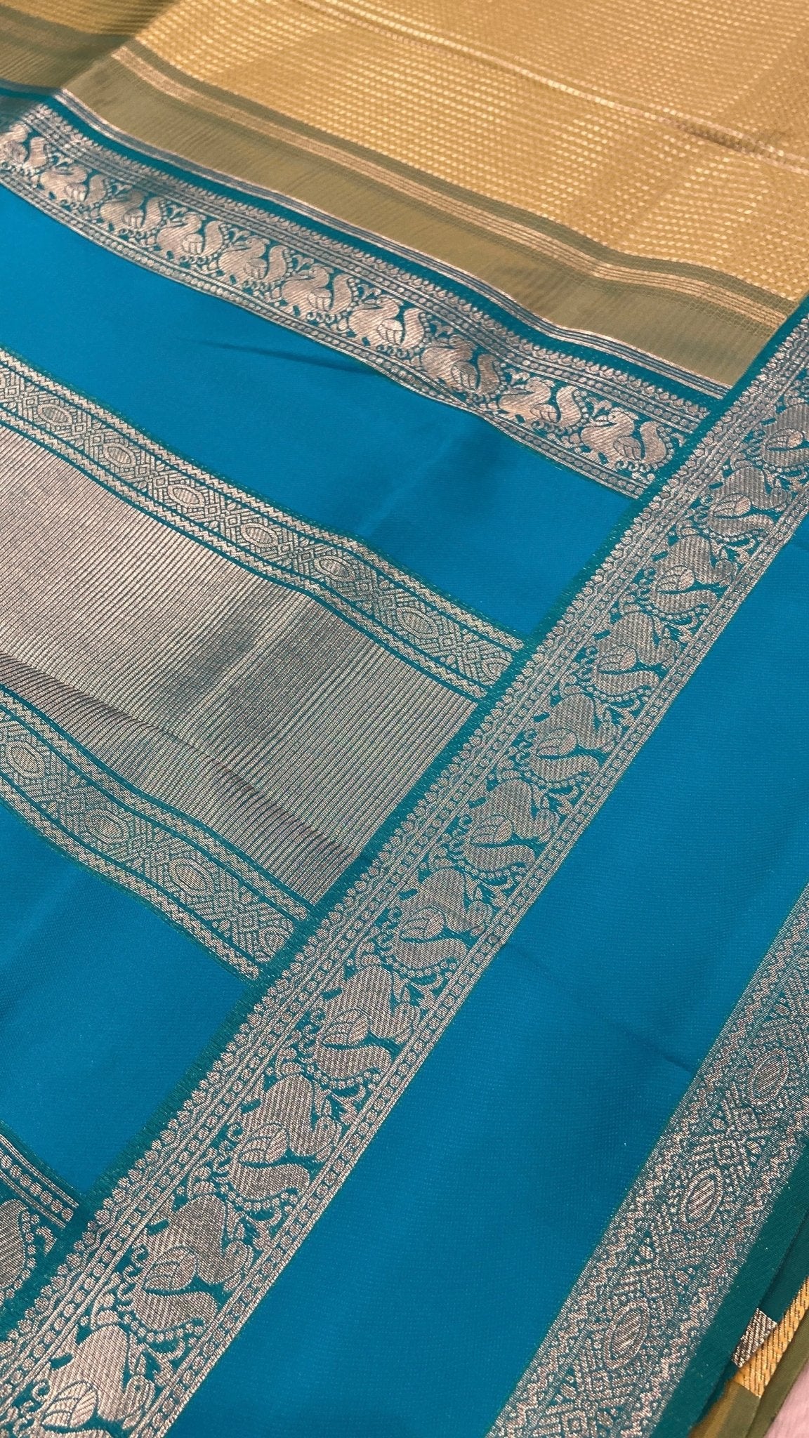 Semi Kanchipuram Silk Saree - Kanjeevaram Silk Mandir