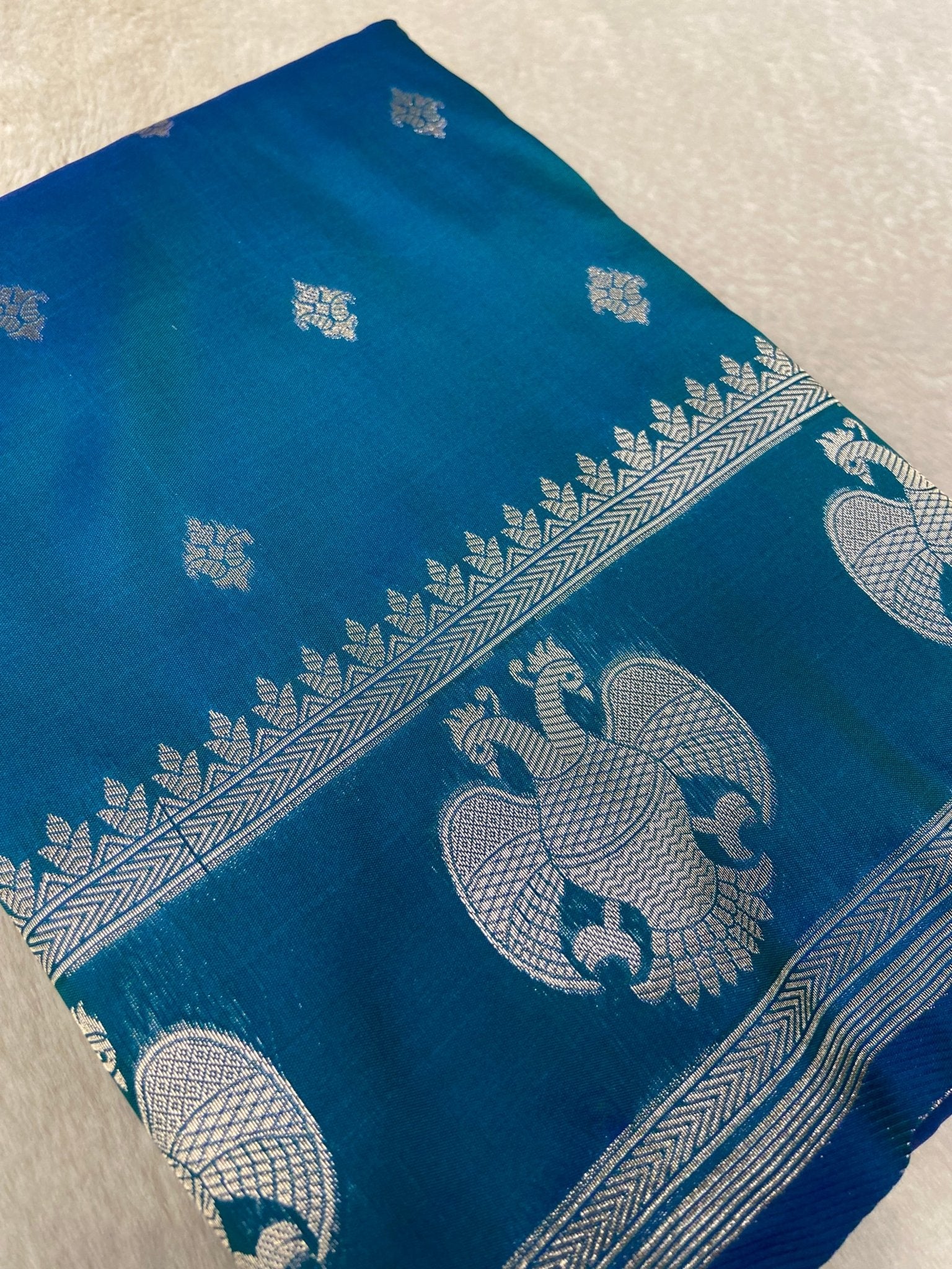 Semi Kanchipuram Silk Saree - Kanjeevaram Silk Mandir