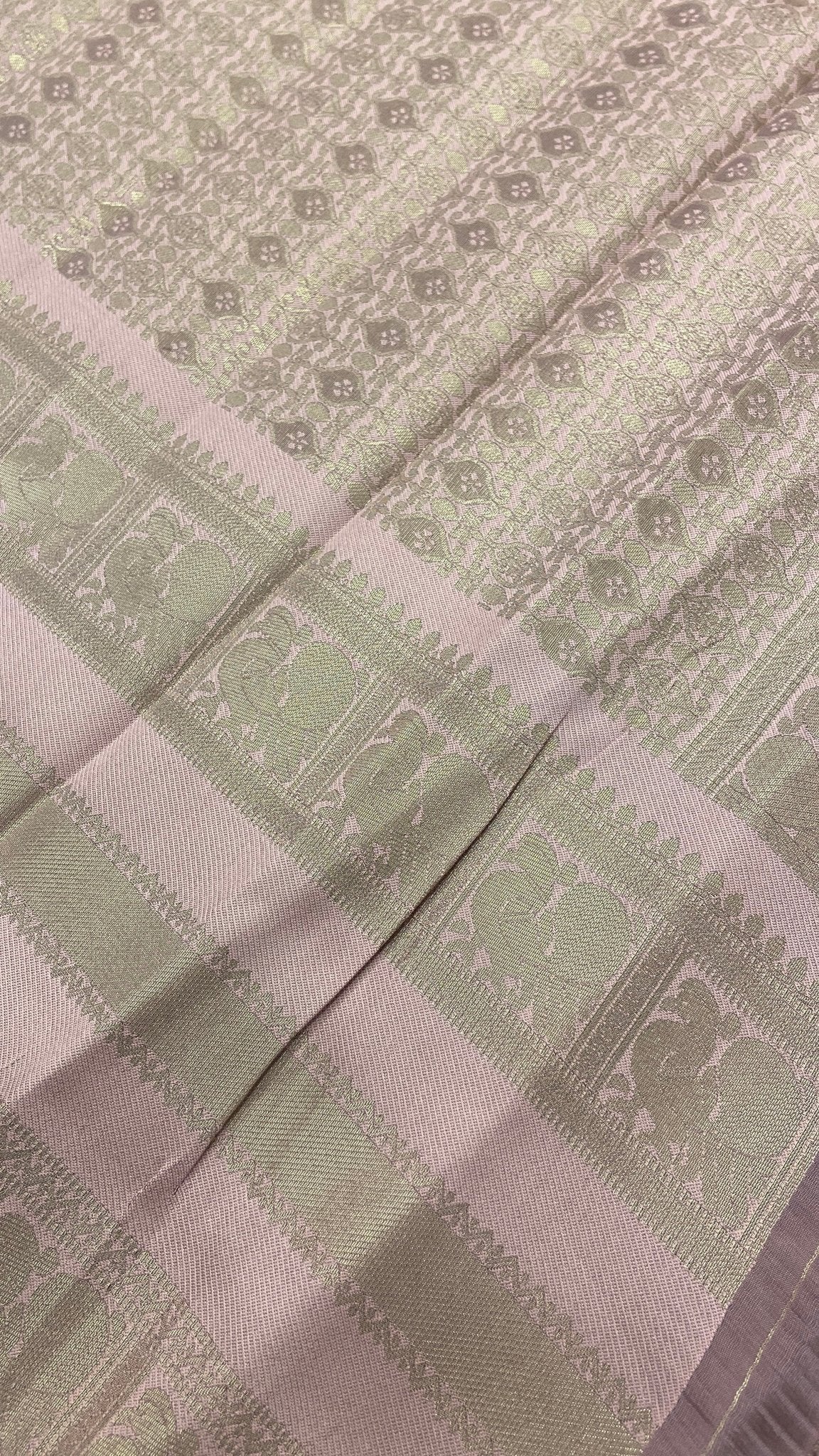 Semi Kanchipuram Silk Saree - Kanjeevaram Silk Mandir