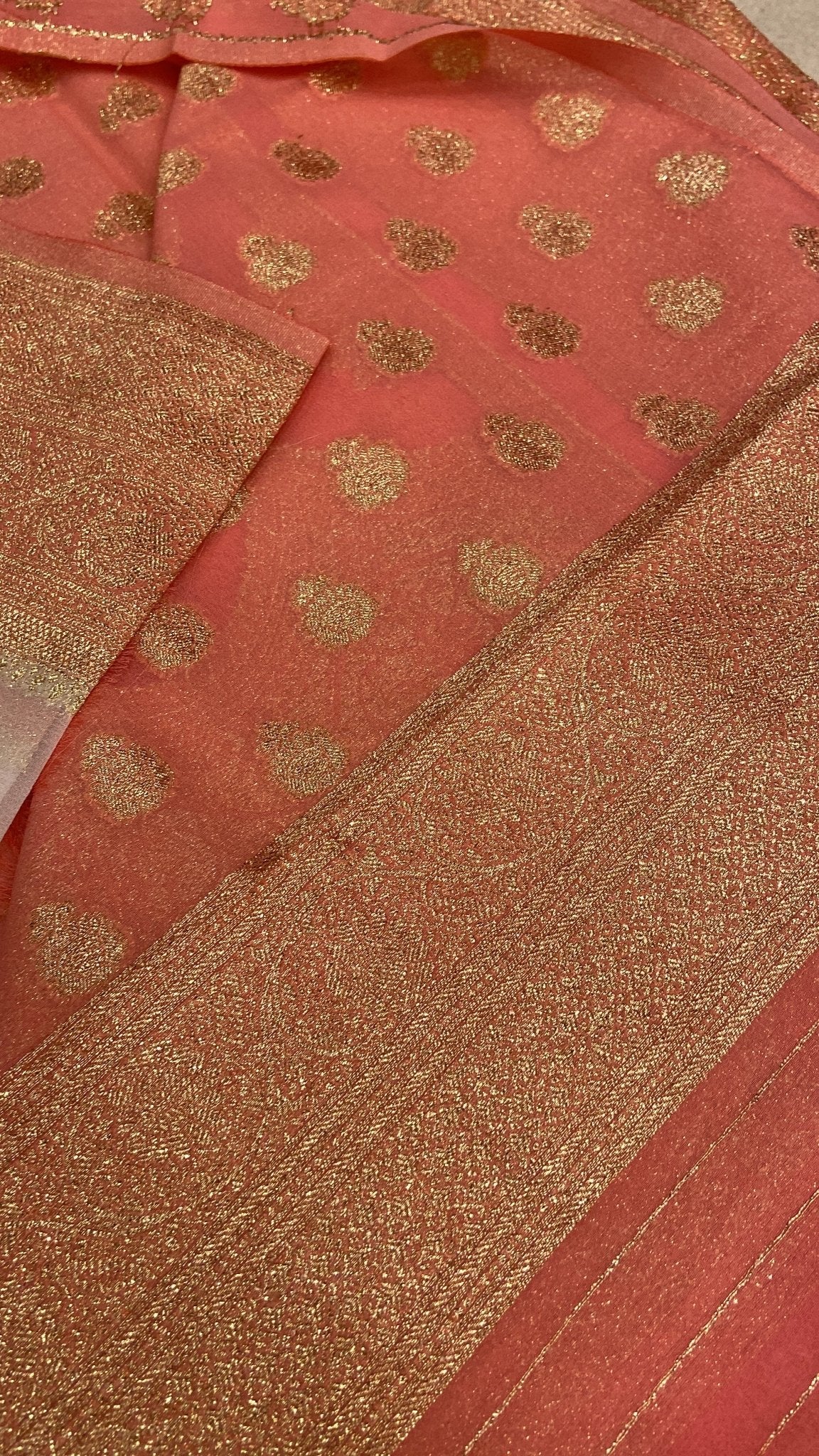Semi Khaddi Georgette Saree ✨ - Kanjeevaram Silk Mandir