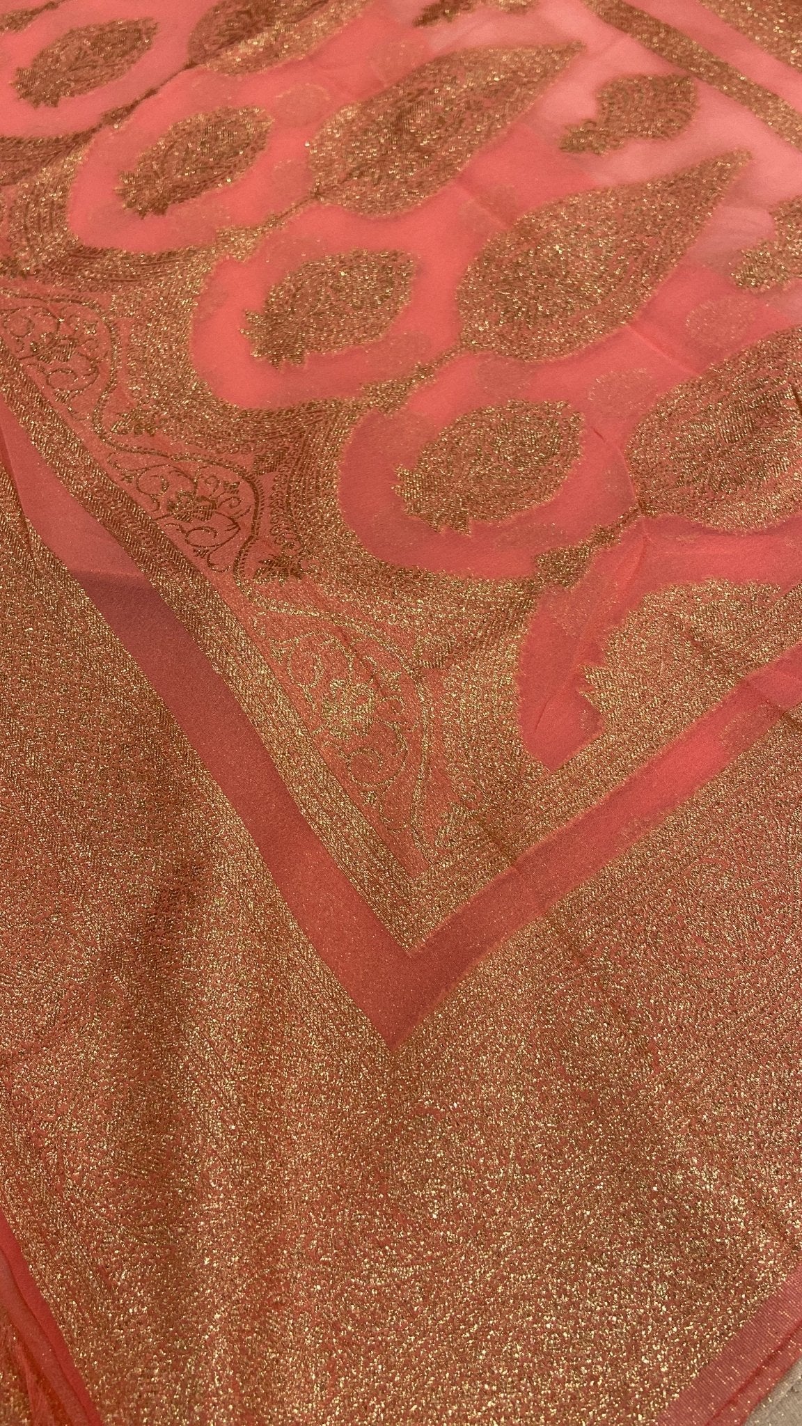 Semi Khaddi Georgette Saree ✨ - Kanjeevaram Silk Mandir