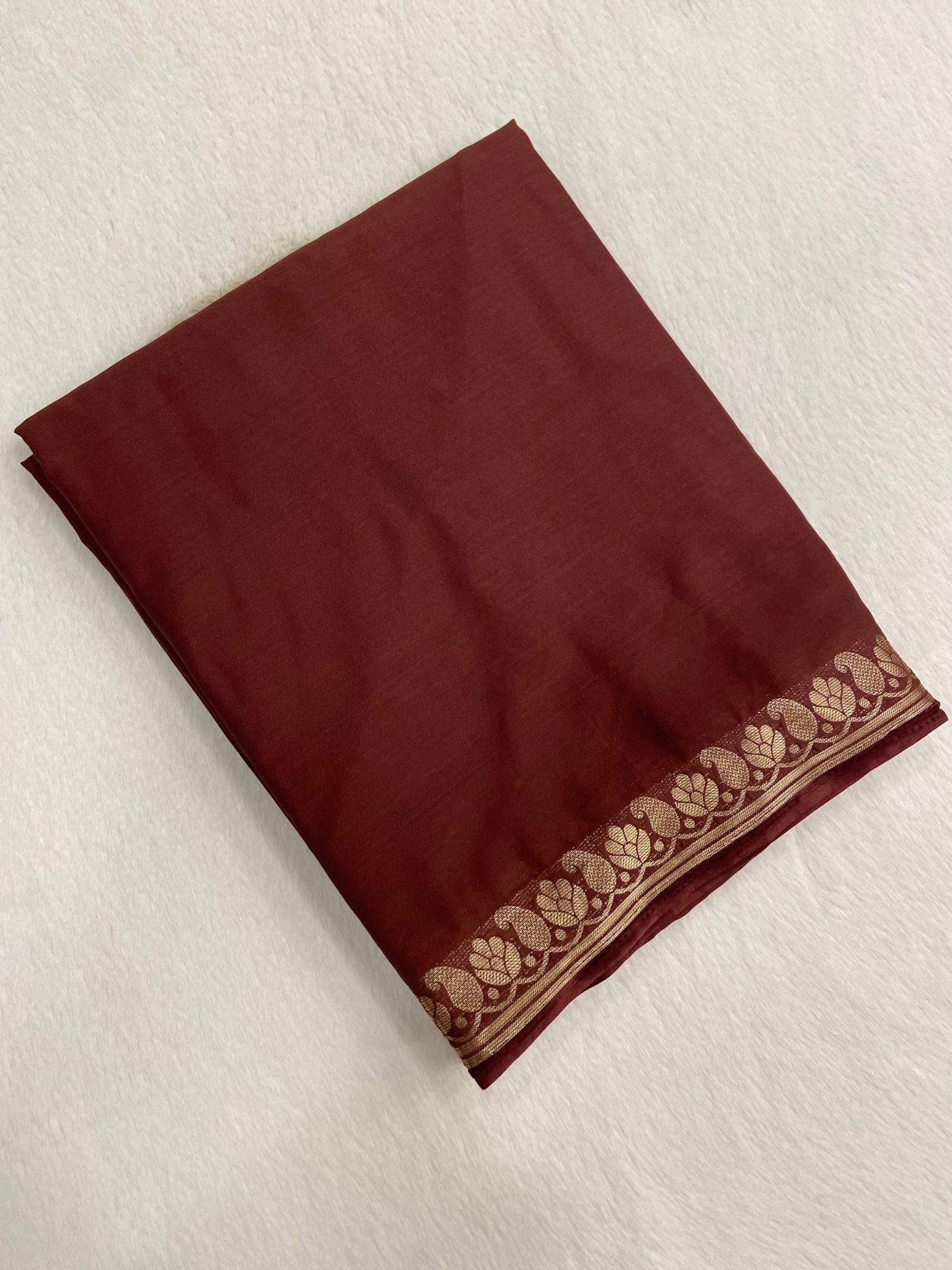 Semi Mysore Silk Saree🤎 - Kanjeevaram Silk Mandir