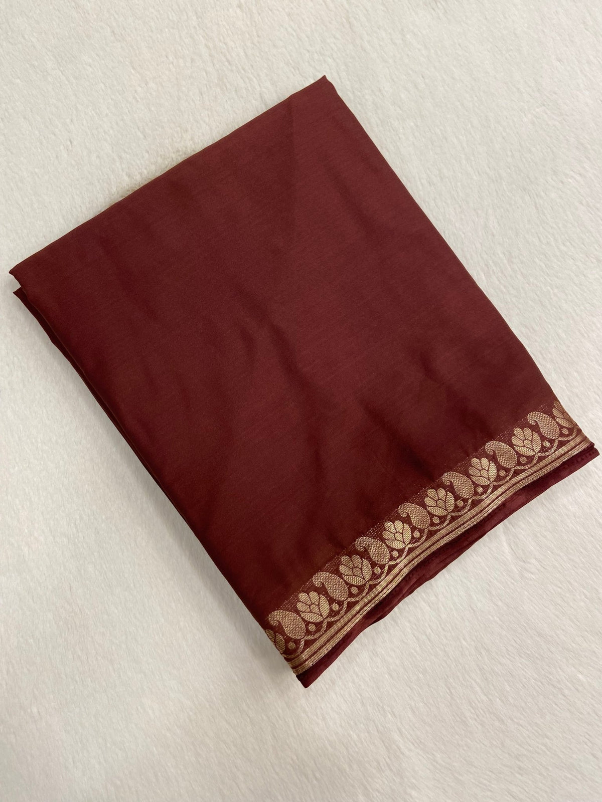 Semi Mysore Silk Saree🤎 - Kanjeevaram Silk Mandir