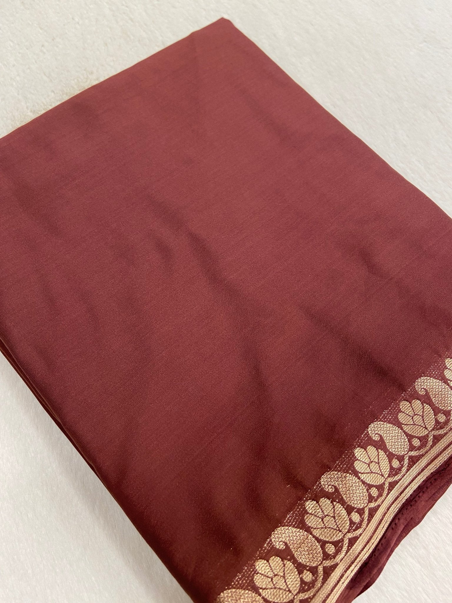 Semi Mysore Silk Saree🤎 - Kanjeevaram Silk Mandir