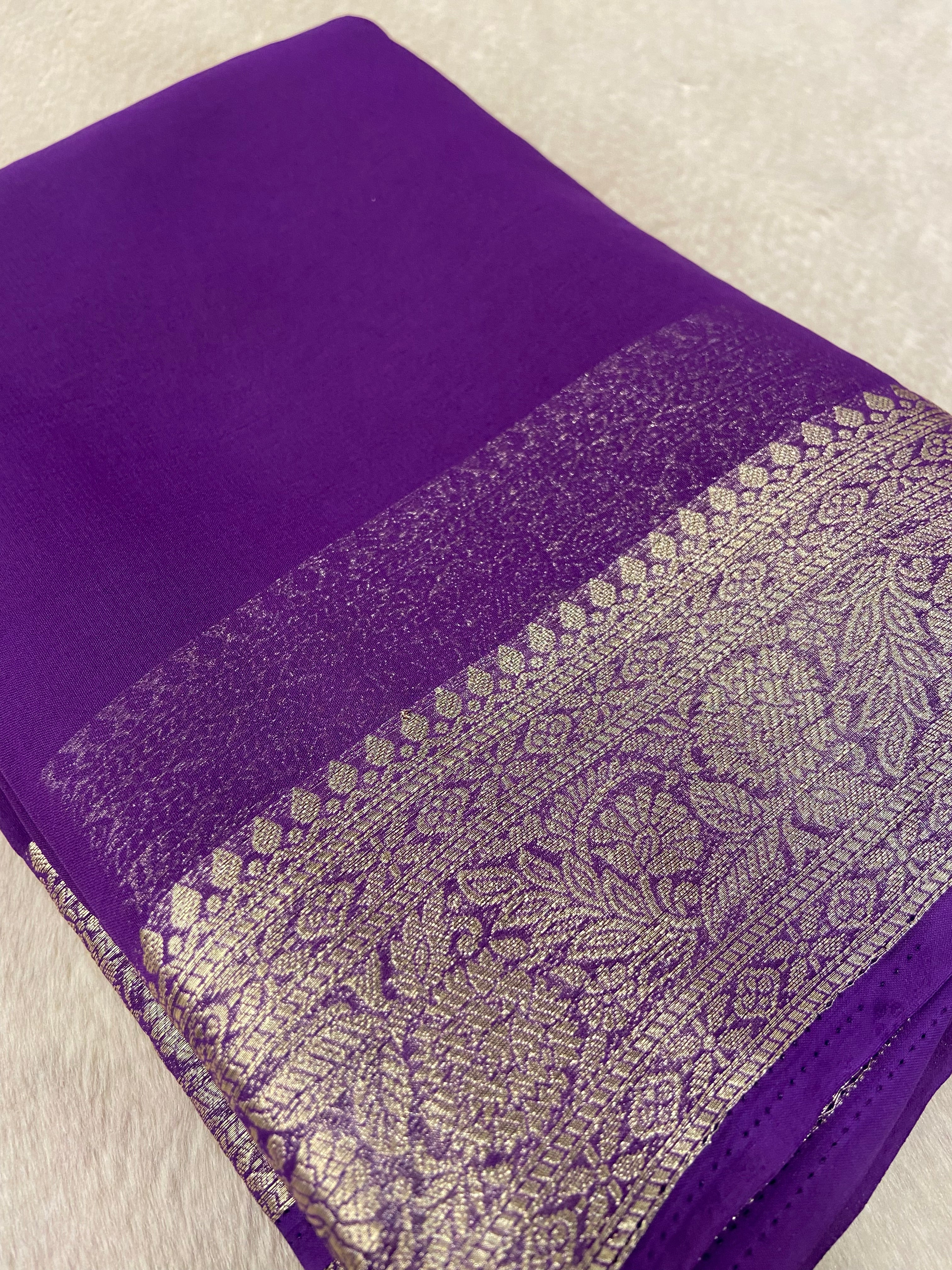 Semi Mysore Silk Saree - Kanjeevaram Silk Mandir