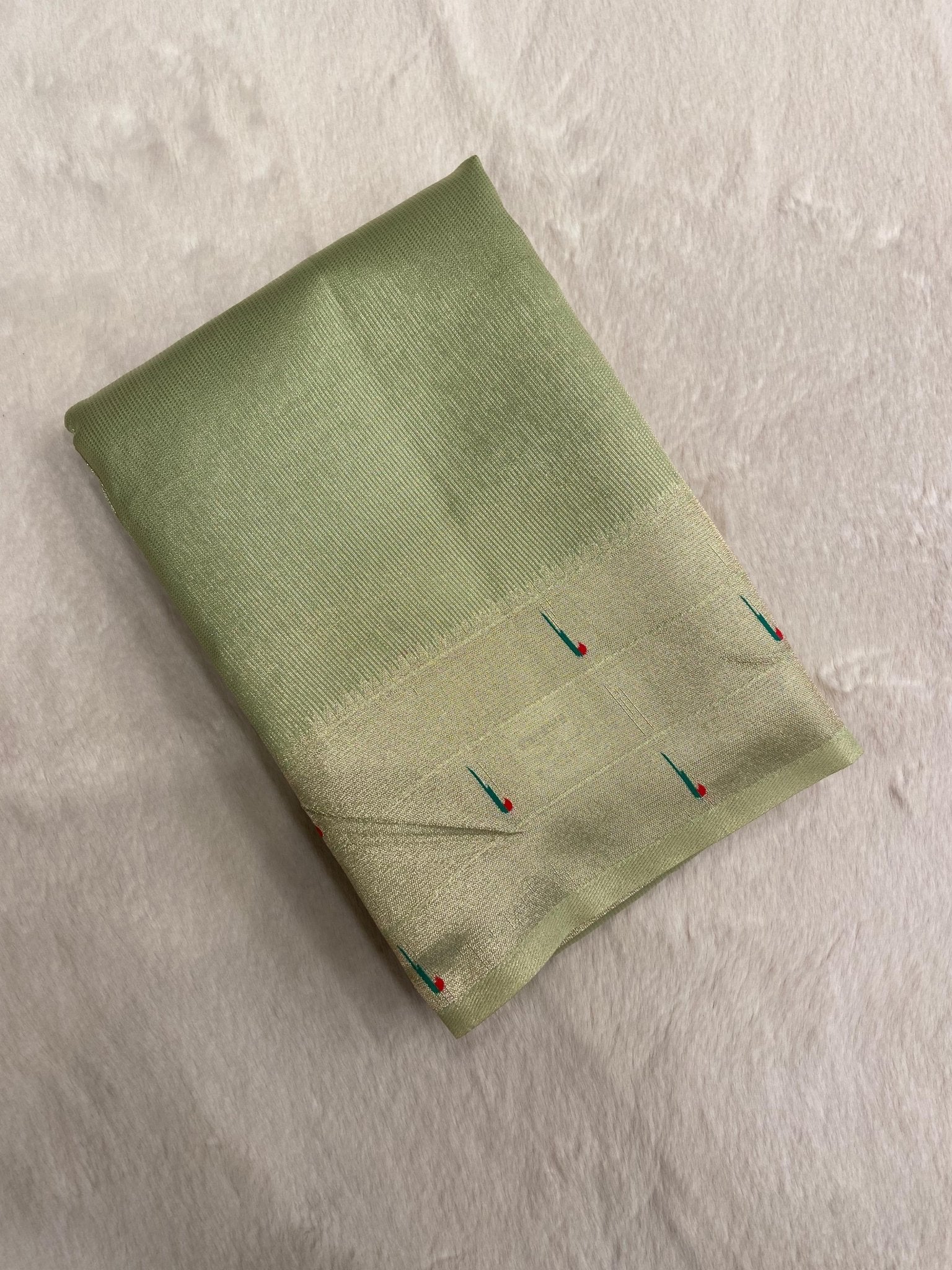 Semi Tissue Kanjeevaram Silk Saree 💚 - Kanjeevaram Silk Mandir