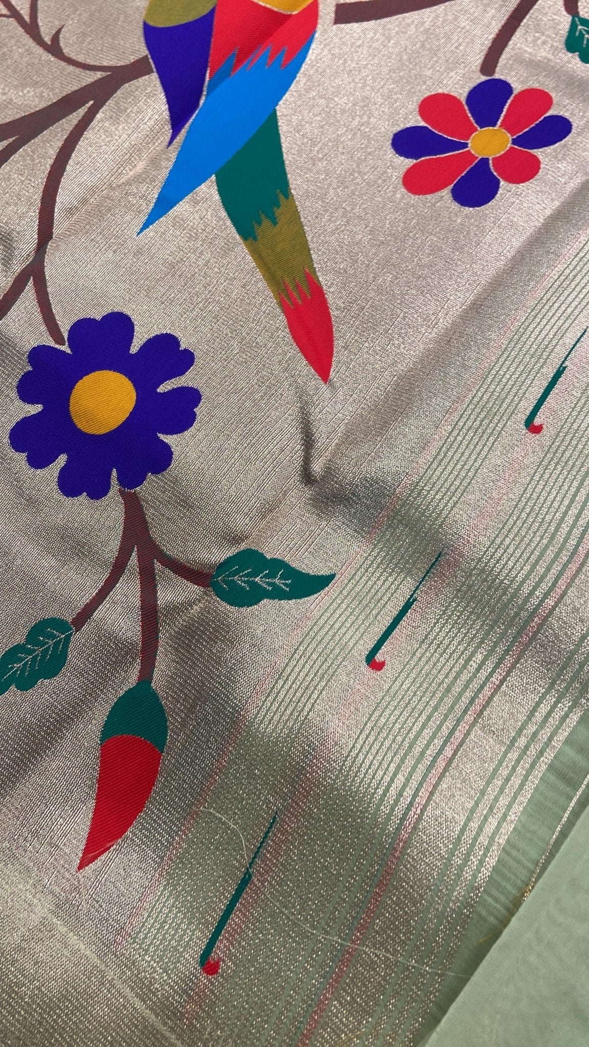 Semi Tissue Kanjeevaram Silk Saree 💚 - Kanjeevaram Silk Mandir