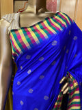 Semi Vintage Kanchipuram Silk Saree - Kanjeevaram Silk Mandir