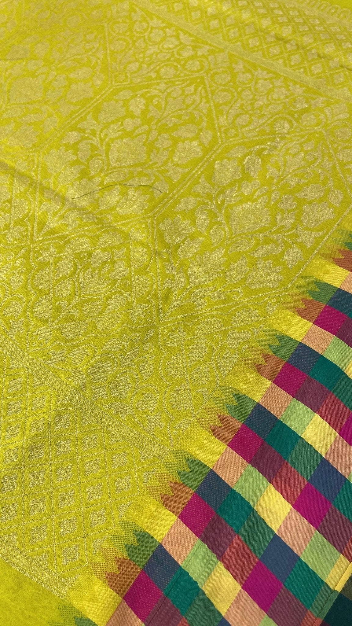 Semi Vintage Kanchipuram Silk Saree - Kanjeevaram Silk Mandir