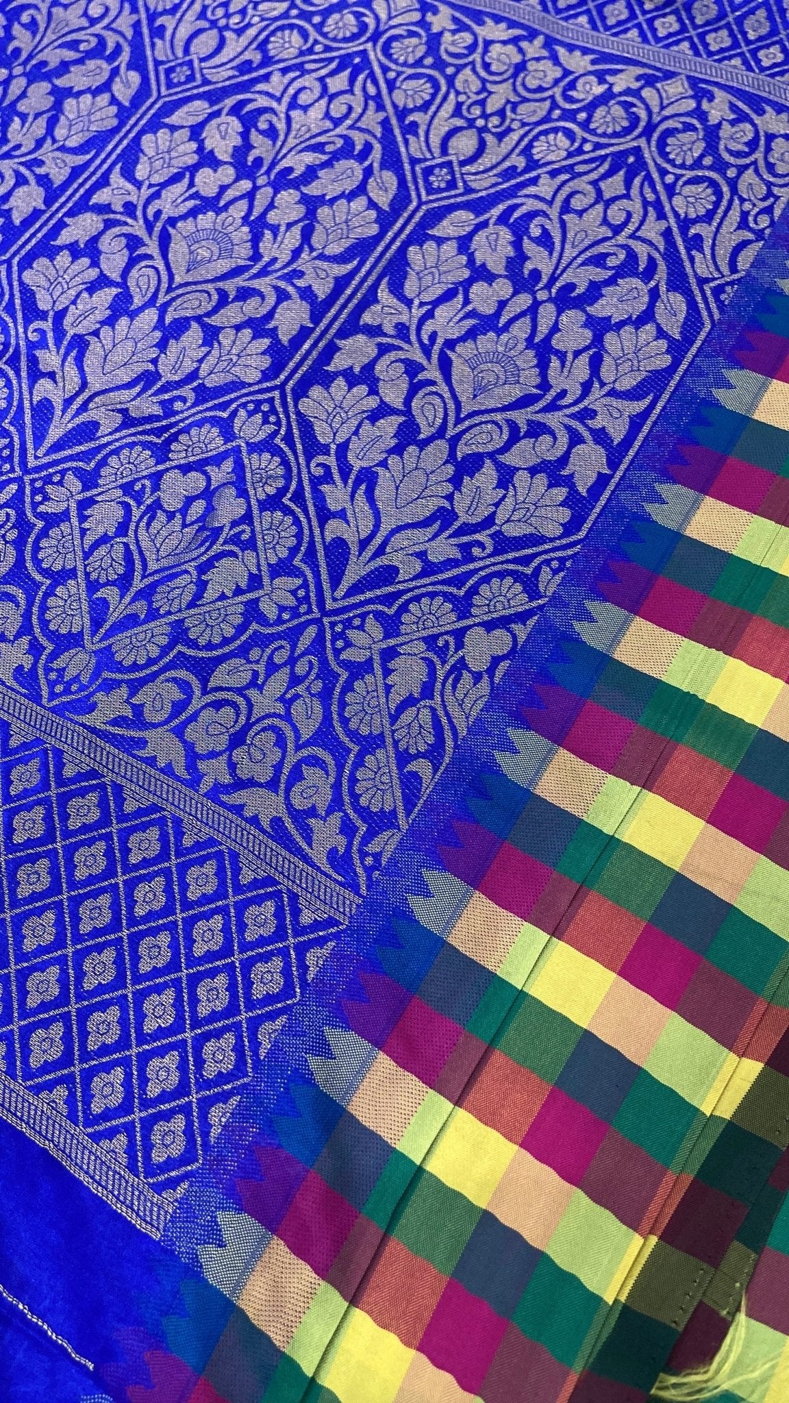 Semi Vintage Kanchipuram Silk Saree - Kanjeevaram Silk Mandir