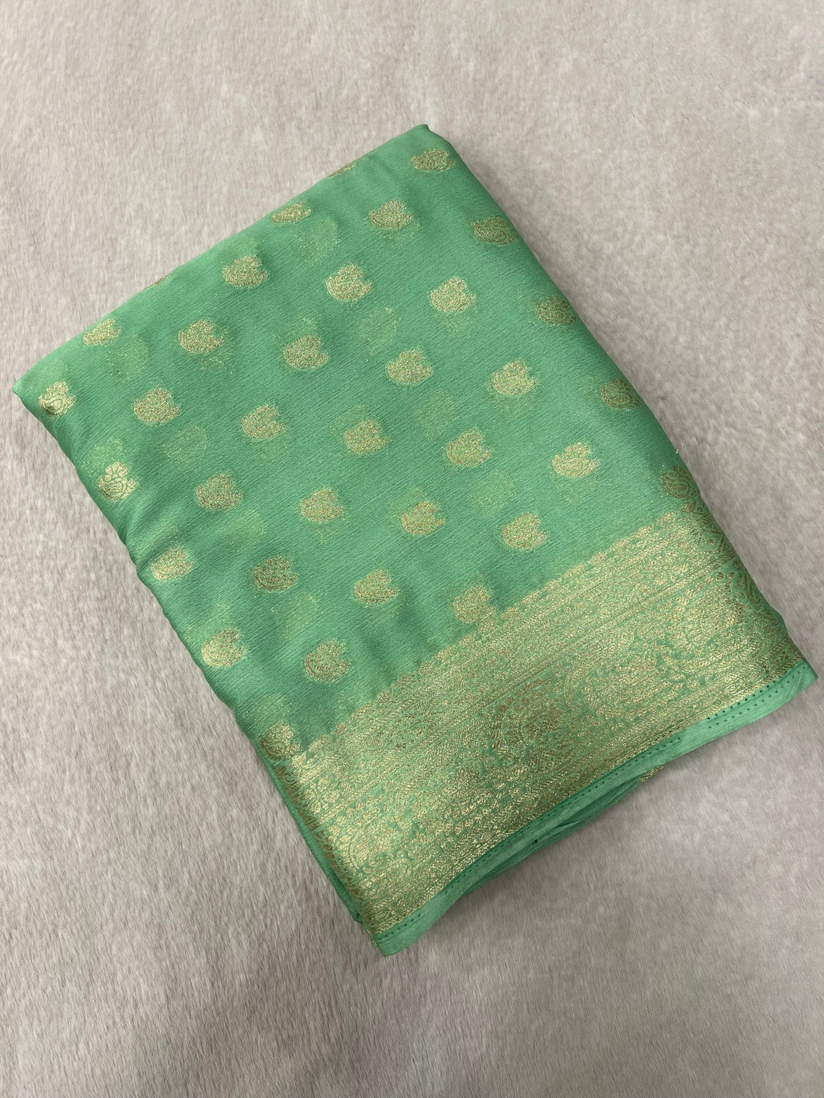 Soft Georgette Saree - Kanjeevaram Silk Mandir