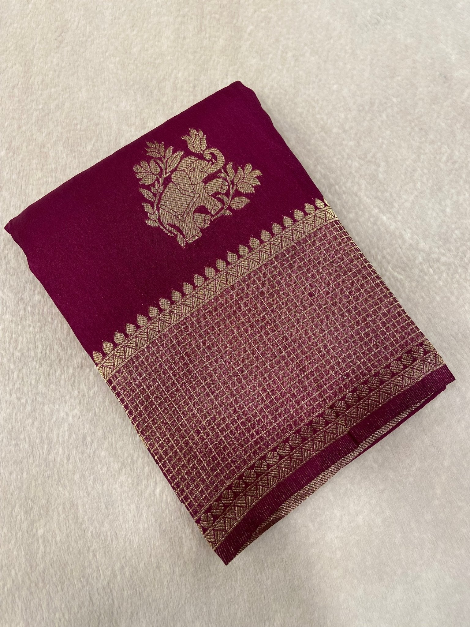 Soft Georgette Saree - Kanjeevaram Silk Mandir