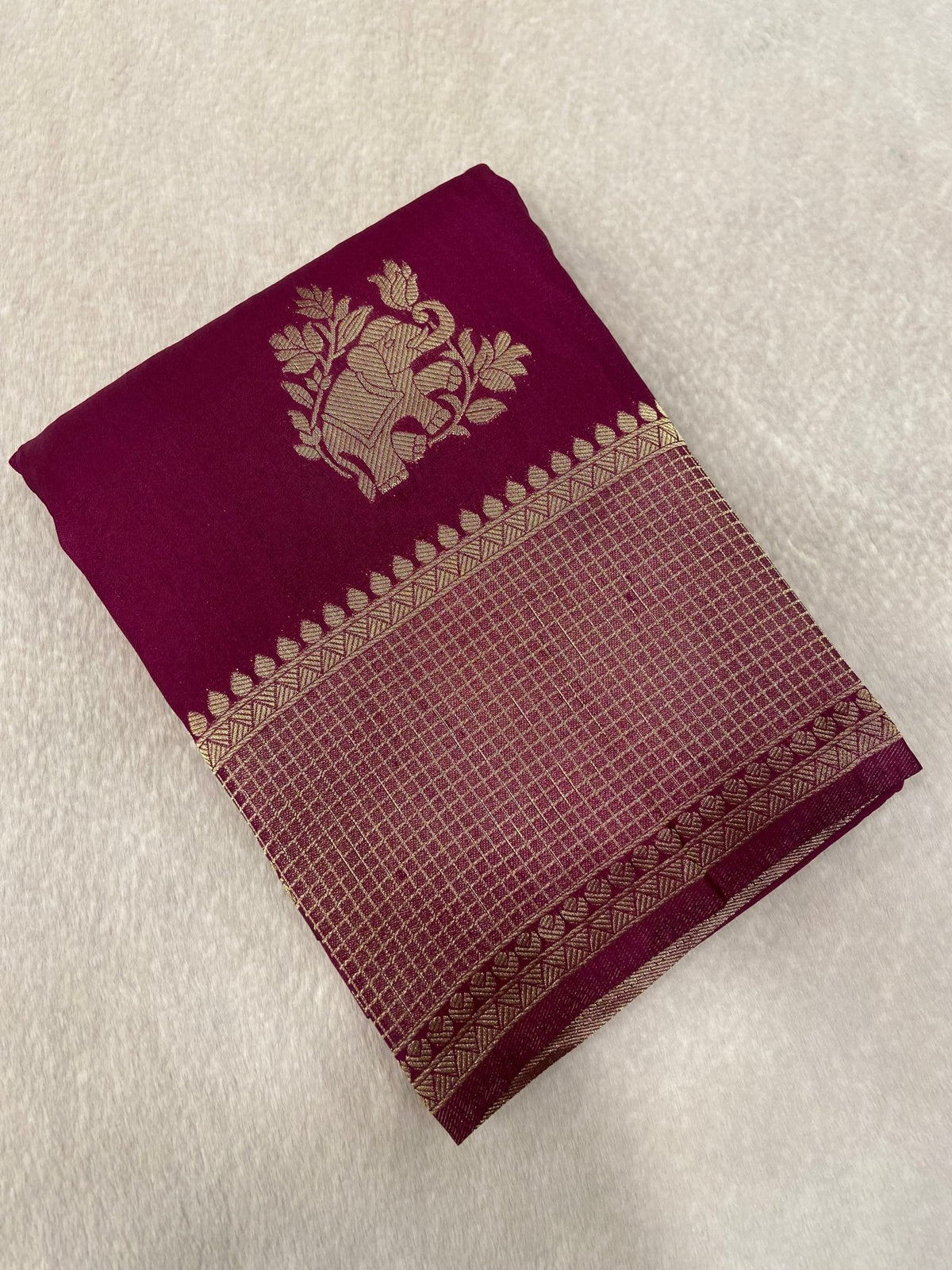 Soft Georgette Saree - Kanjeevaram Silk Mandir