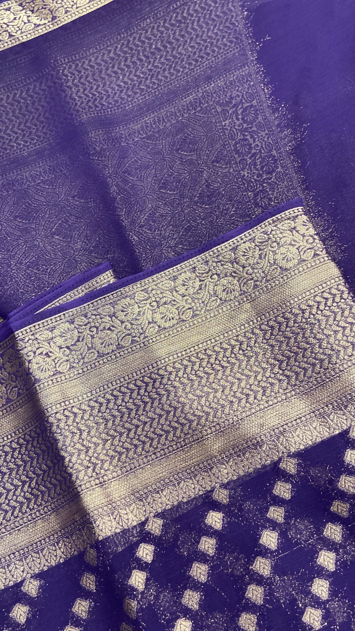 Soft Georgette Saree✨ - Kanjeevaram Silk Mandir