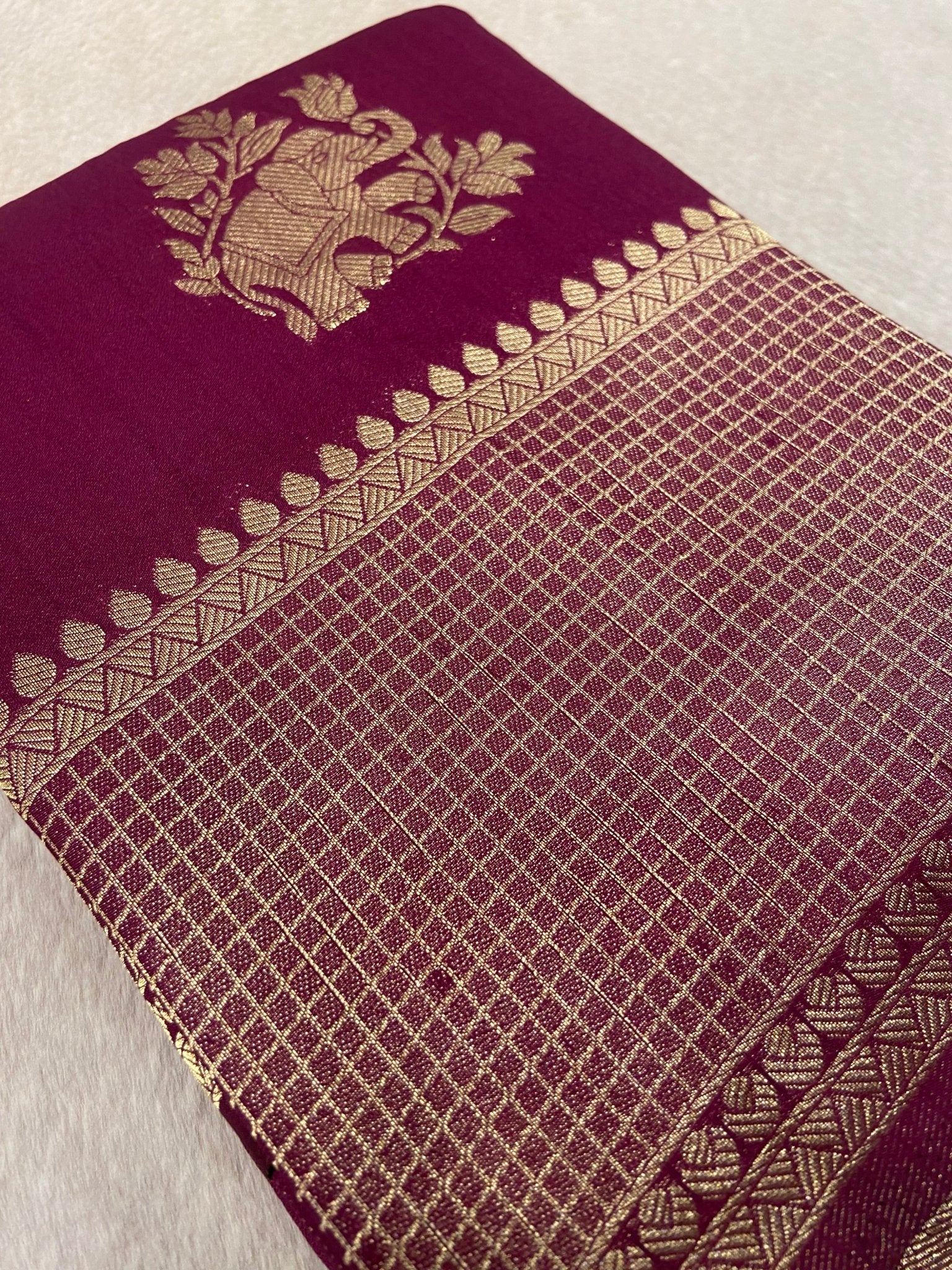 Soft Georgette Saree - Kanjeevaram Silk Mandir