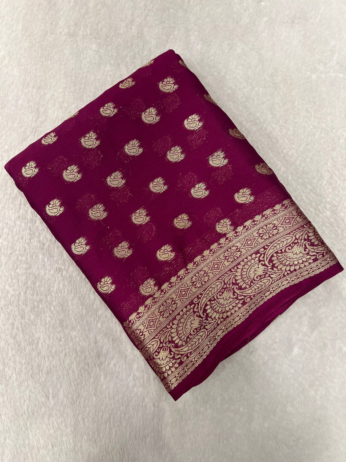 Soft Georgette Saree - Kanjeevaram Silk Mandir
