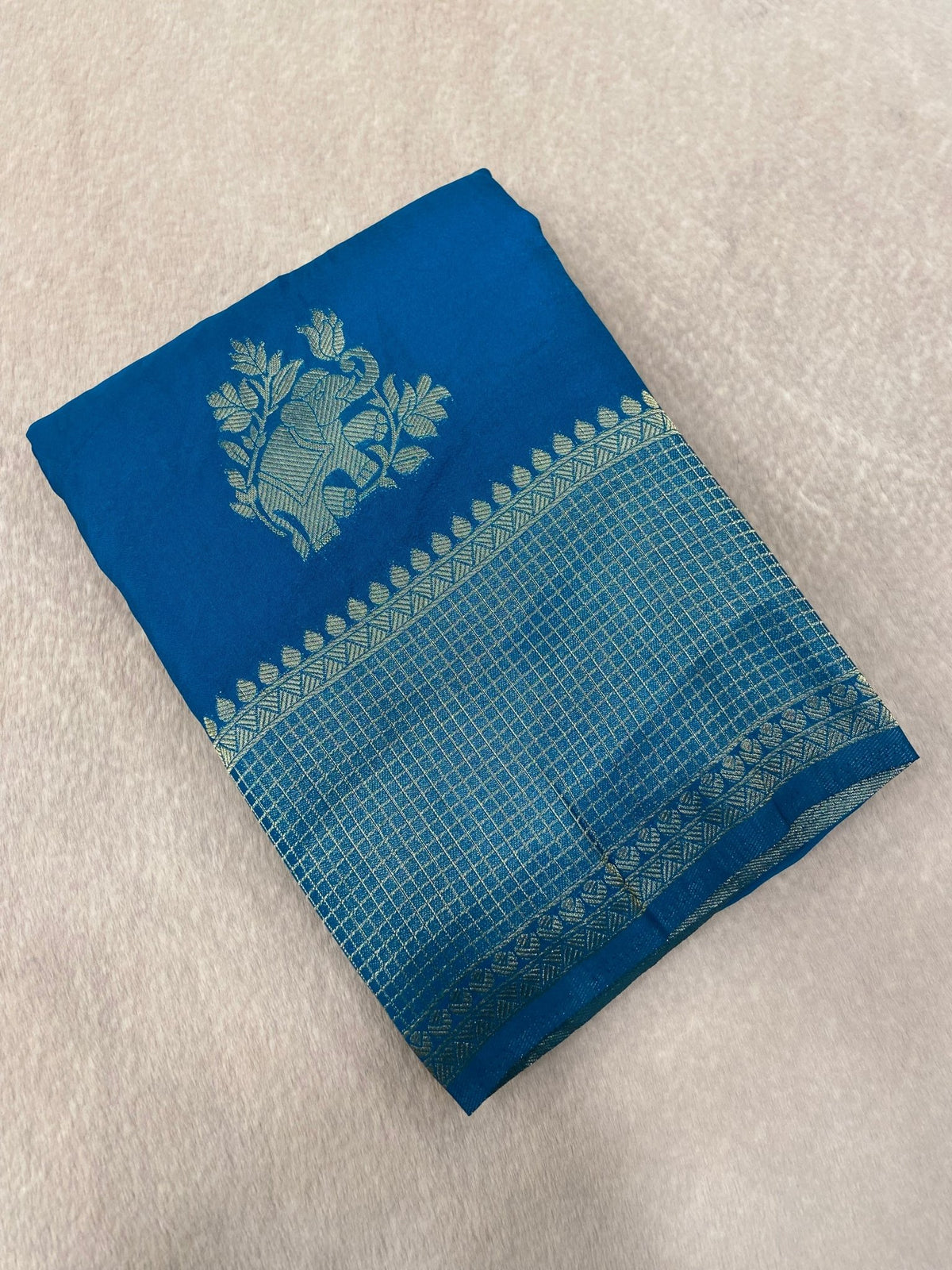 Soft Georgette Saree - Kanjeevaram Silk Mandir