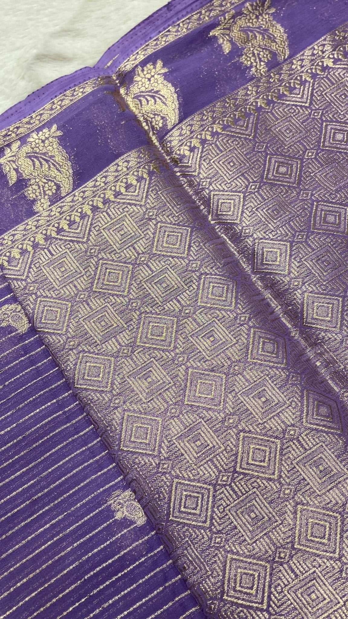 Soft Georgette Saree - Kanjeevaram Silk Mandir