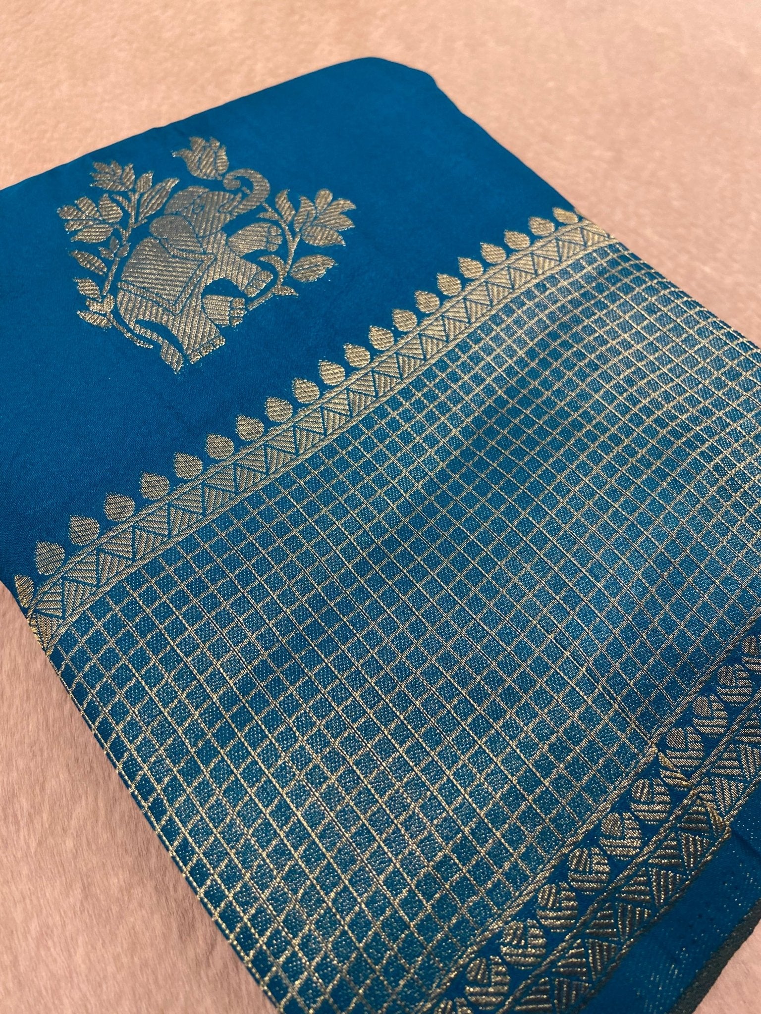 Soft Georgette Saree - Kanjeevaram Silk Mandir