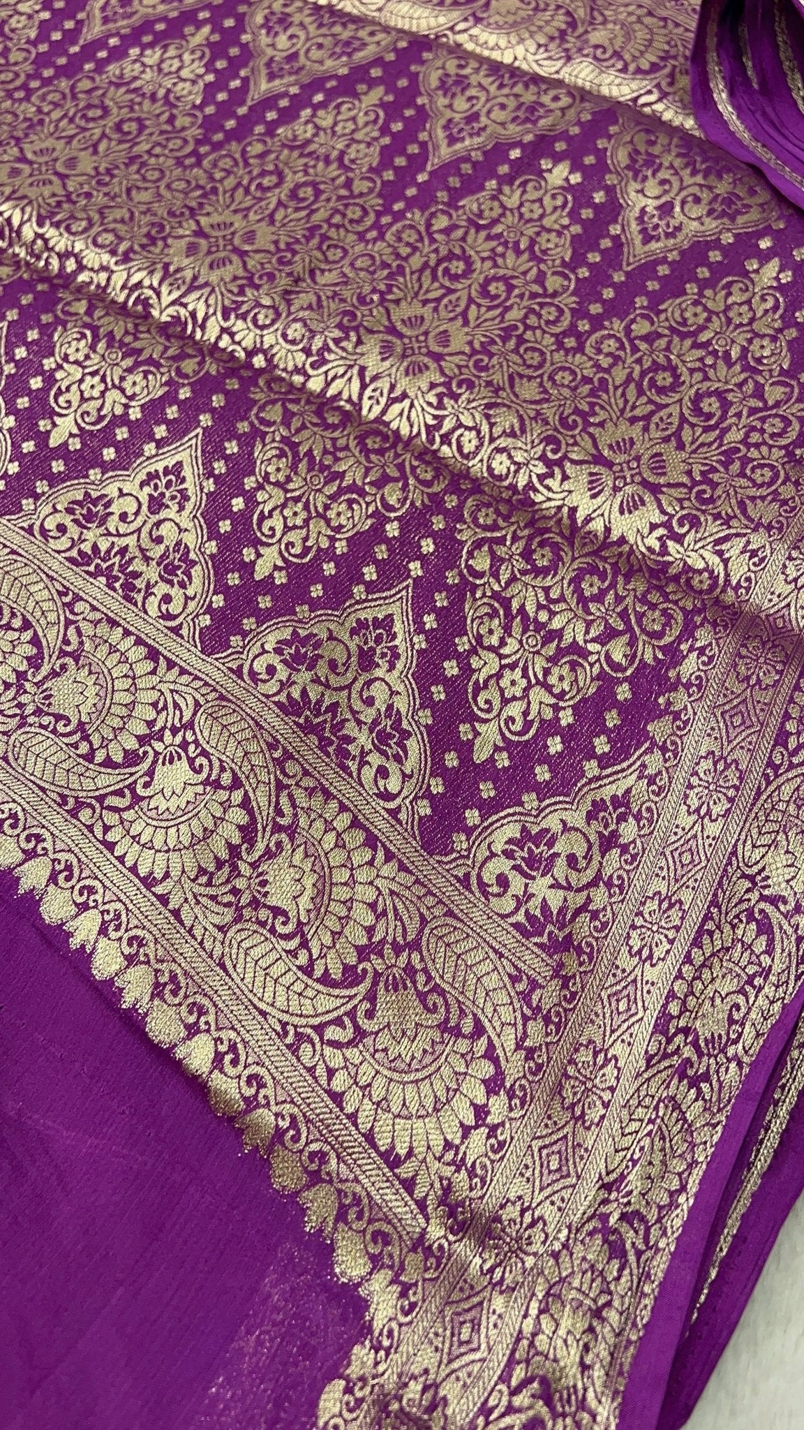 Soft Georgette Saree - Kanjeevaram Silk Mandir