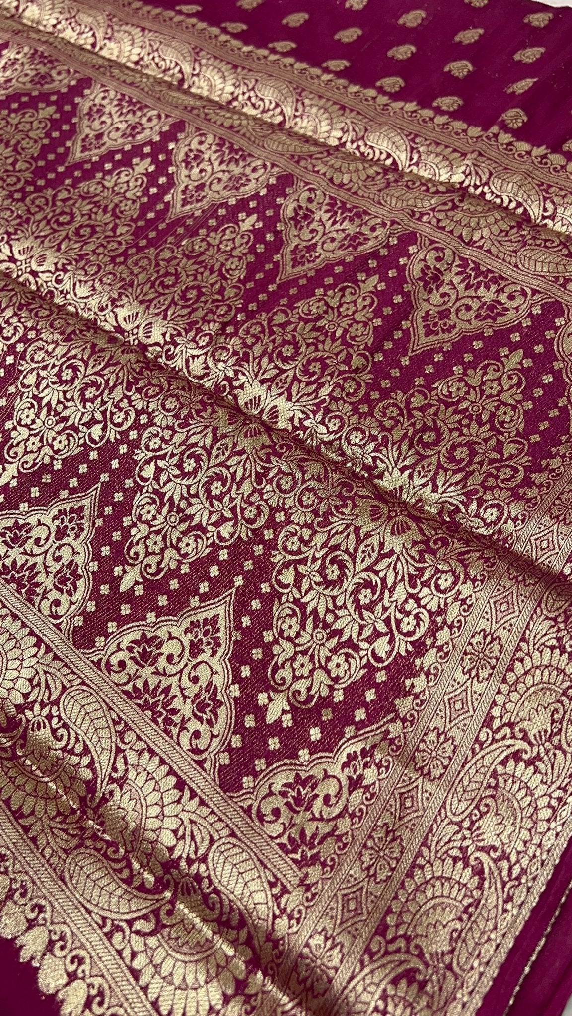 Soft Georgette Saree - Kanjeevaram Silk Mandir