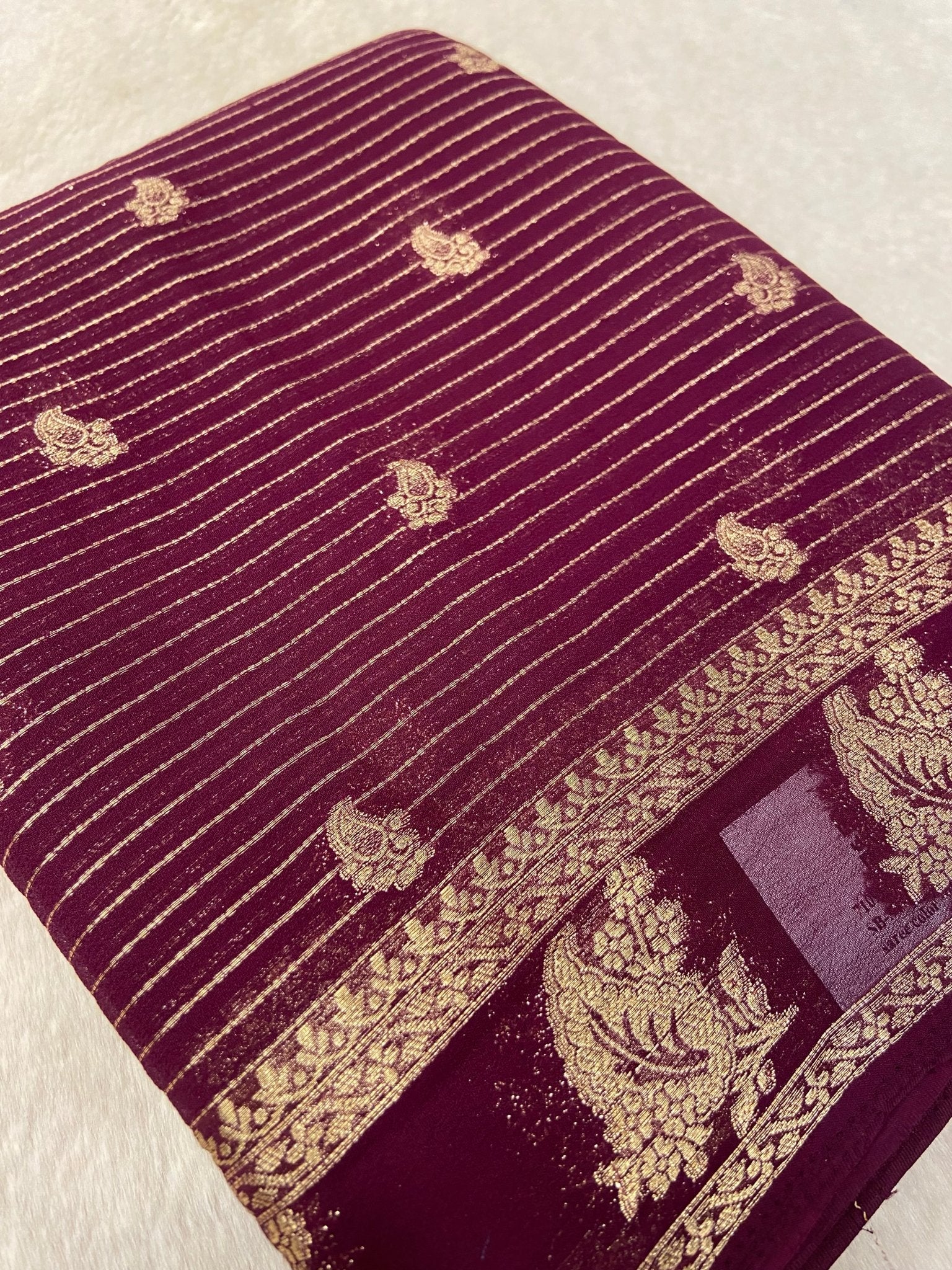 Soft Georgette Saree - Kanjeevaram Silk Mandir