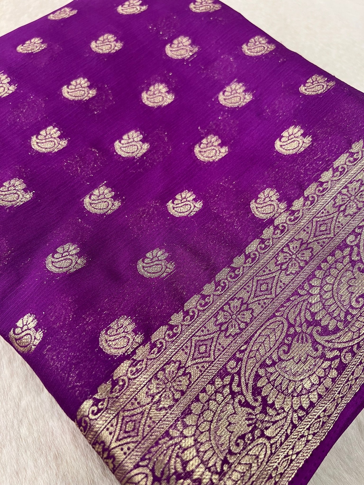 Soft Georgette Saree - Kanjeevaram Silk Mandir