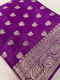 Soft Georgette Saree - Kanjeevaram Silk Mandir