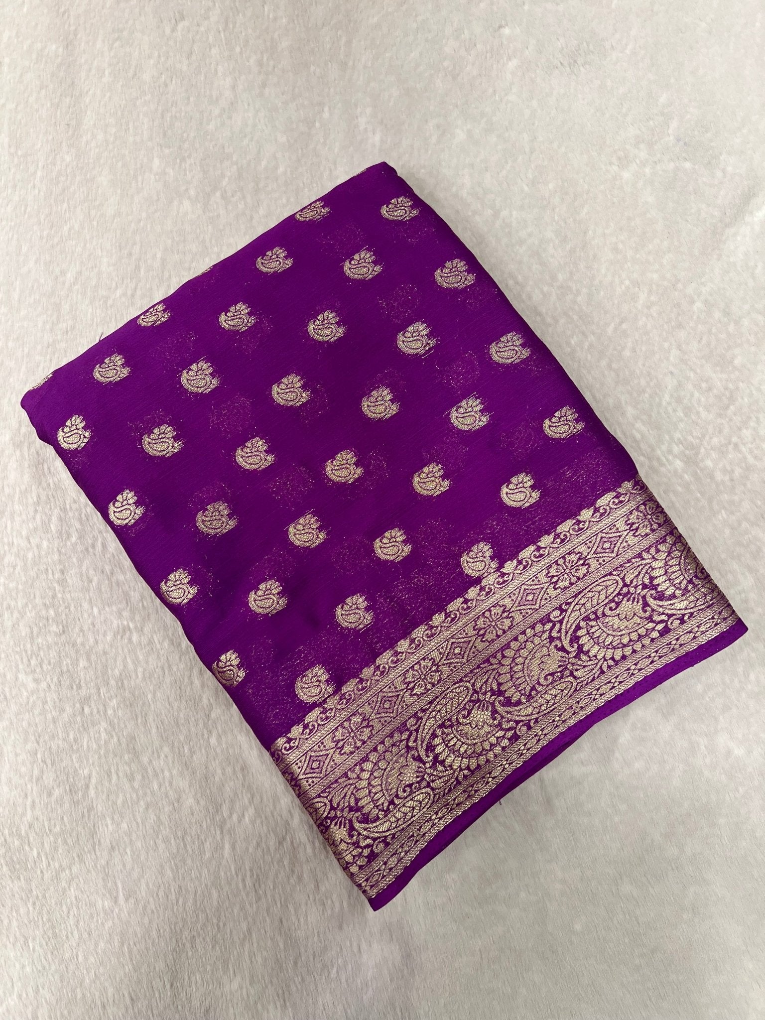 Soft Georgette Saree - Kanjeevaram Silk Mandir