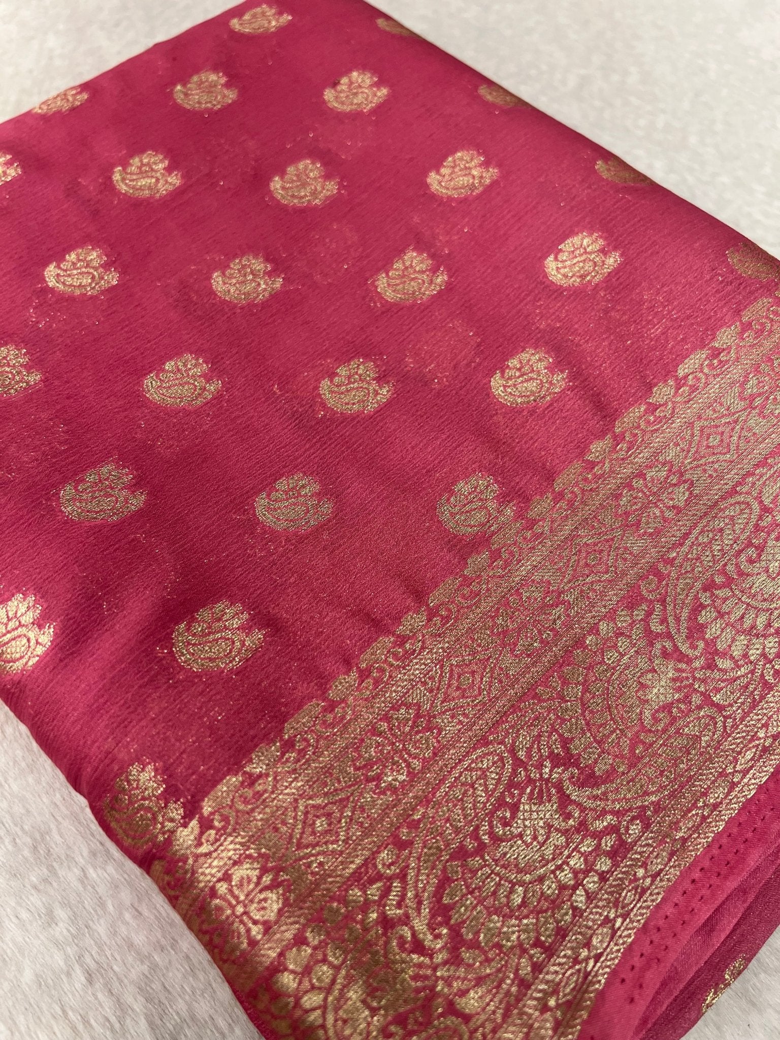 Soft Georgette Saree - Kanjeevaram Silk Mandir