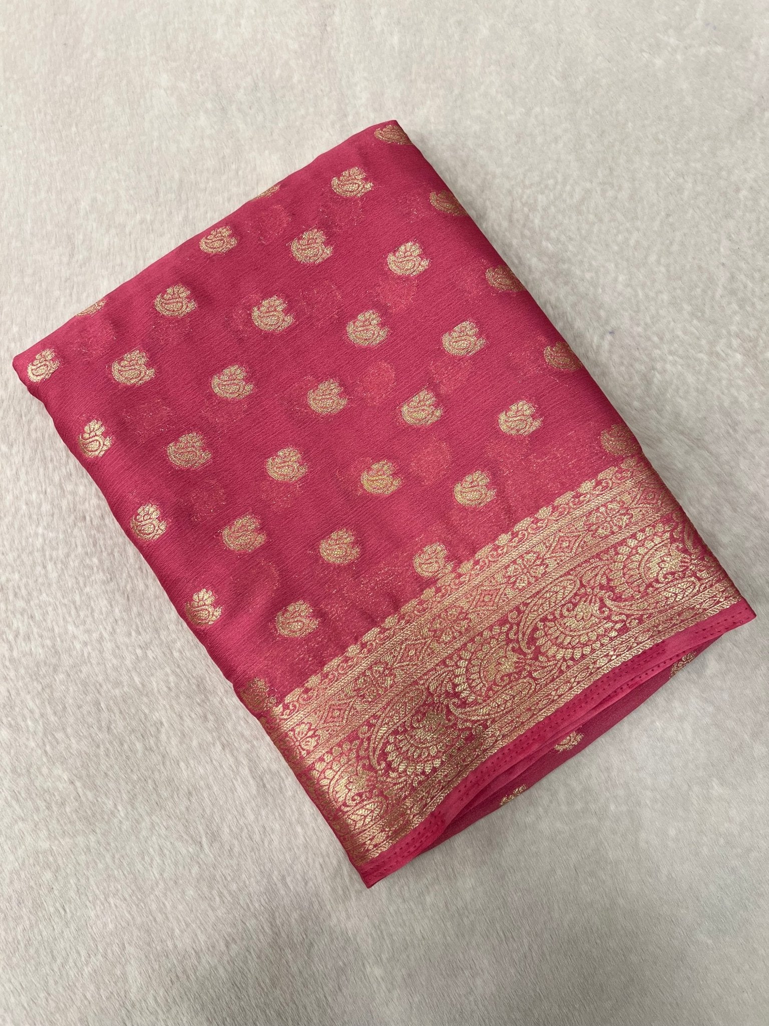 Soft Georgette Saree - Kanjeevaram Silk Mandir