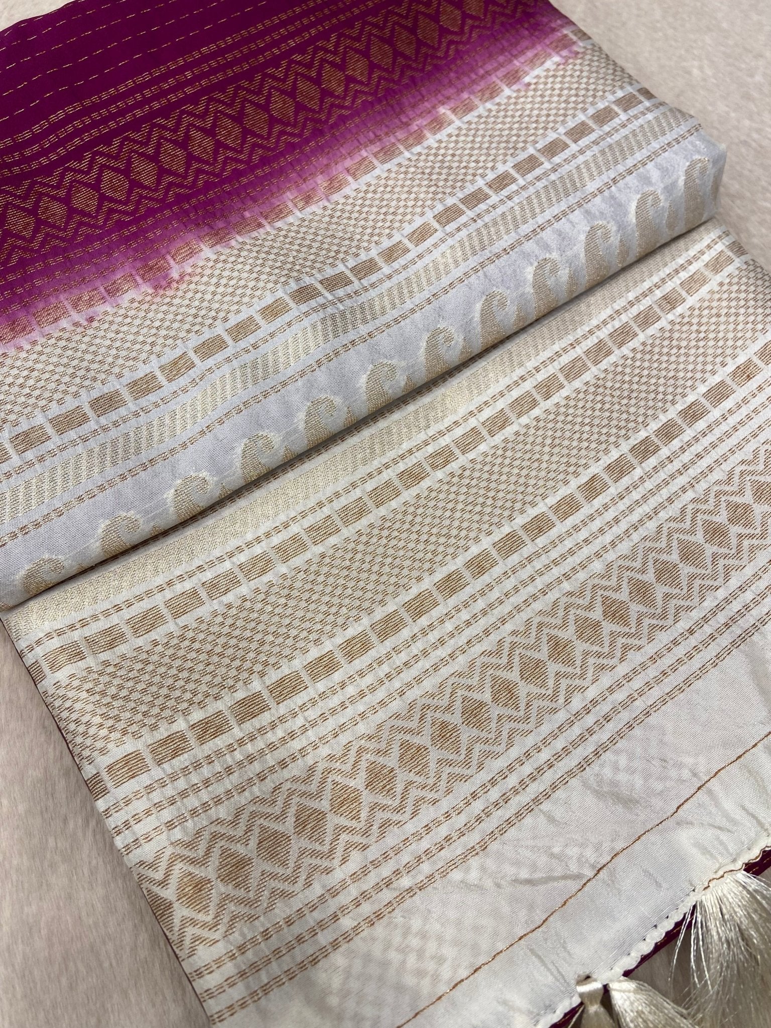 Soft Tassar Silk Saree - Kanjeevaram Silk Mandir
