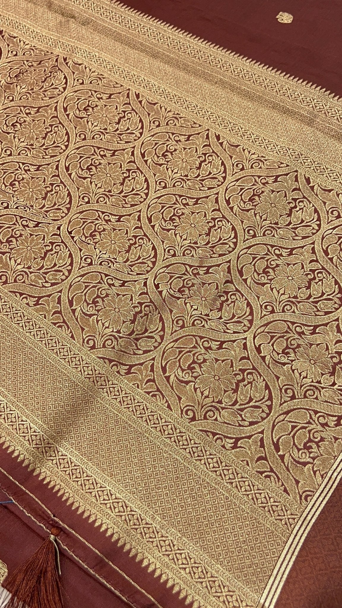 Spun Silk Saree - Kanjeevaram Silk Mandir